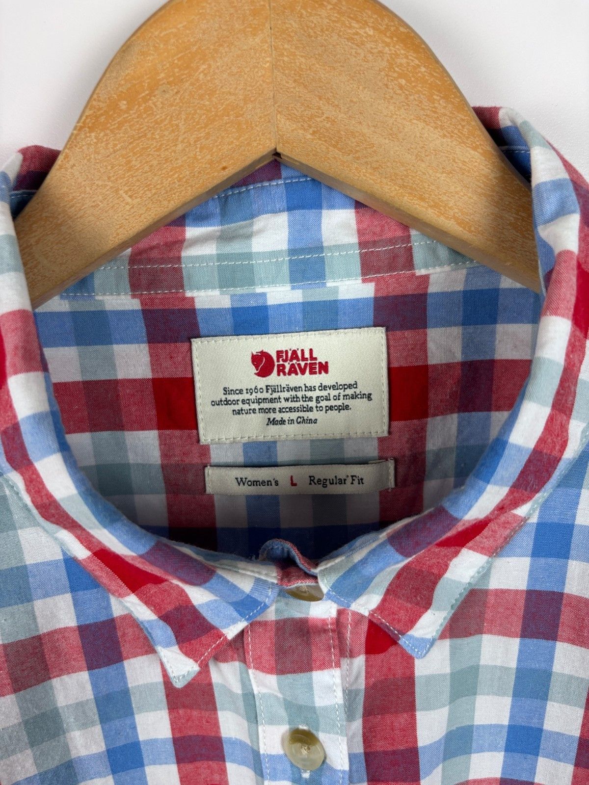 Fjallraven Fjallraven Ovik Short Sleeve Check Shirt Regular Red Blue L Size L / US 10 / IT 46 - 5 Thumbnail