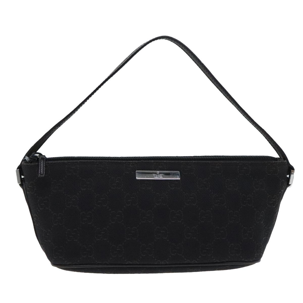 Gucci Baguette Black Canvas Clutch Bag (Pre-Owned) Size ONE SIZE - 1 Thumbnail