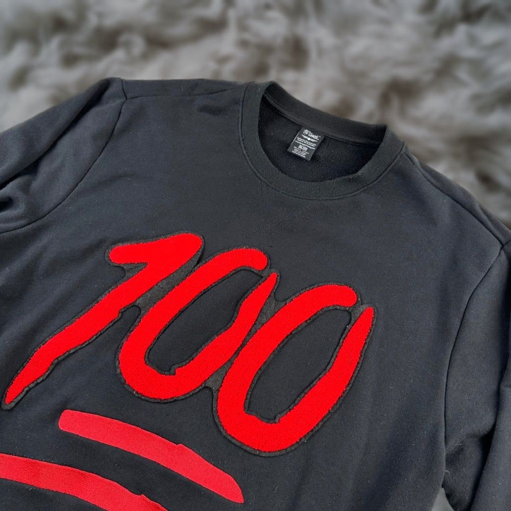 Vintage Fly Supply Sweatshirt Crewneck Pullover 3XL Black Pockets Cotton Polyester Mens Size US XXL / EU 58 / 5 - 1 Thumbnail