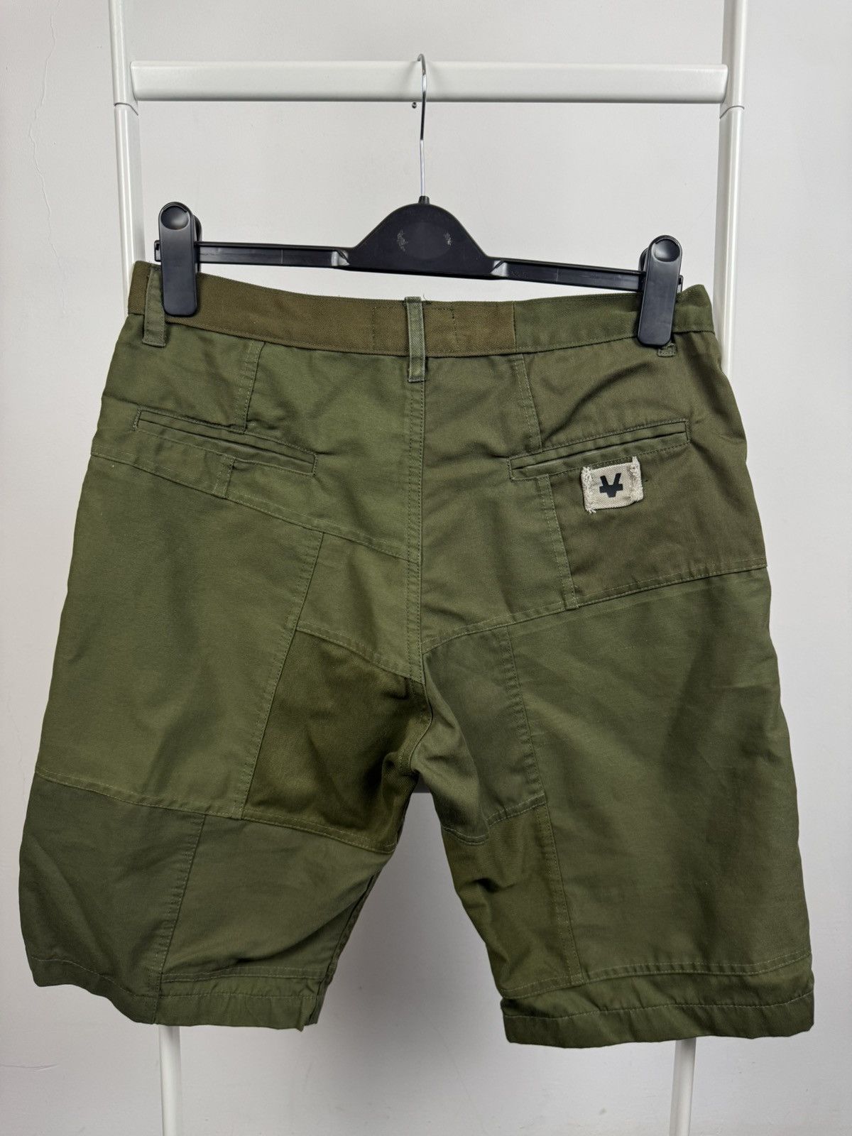 Vintage Overlord Upcycling Vintage Patchwork Handmade Shorts Size US 32 / EU 48 - 2 Thumbnail