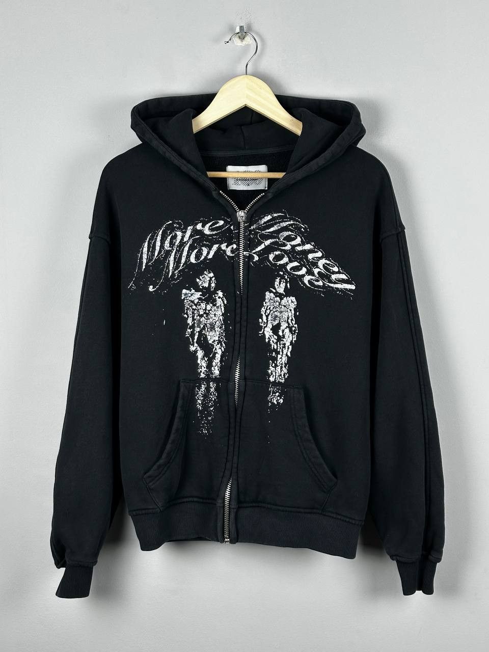 Japanese Brand Crazy More Money More Love Baggy Y2K Zip Hoodie Size US S / EU 44-46 / 1 - 1 Thumbnail