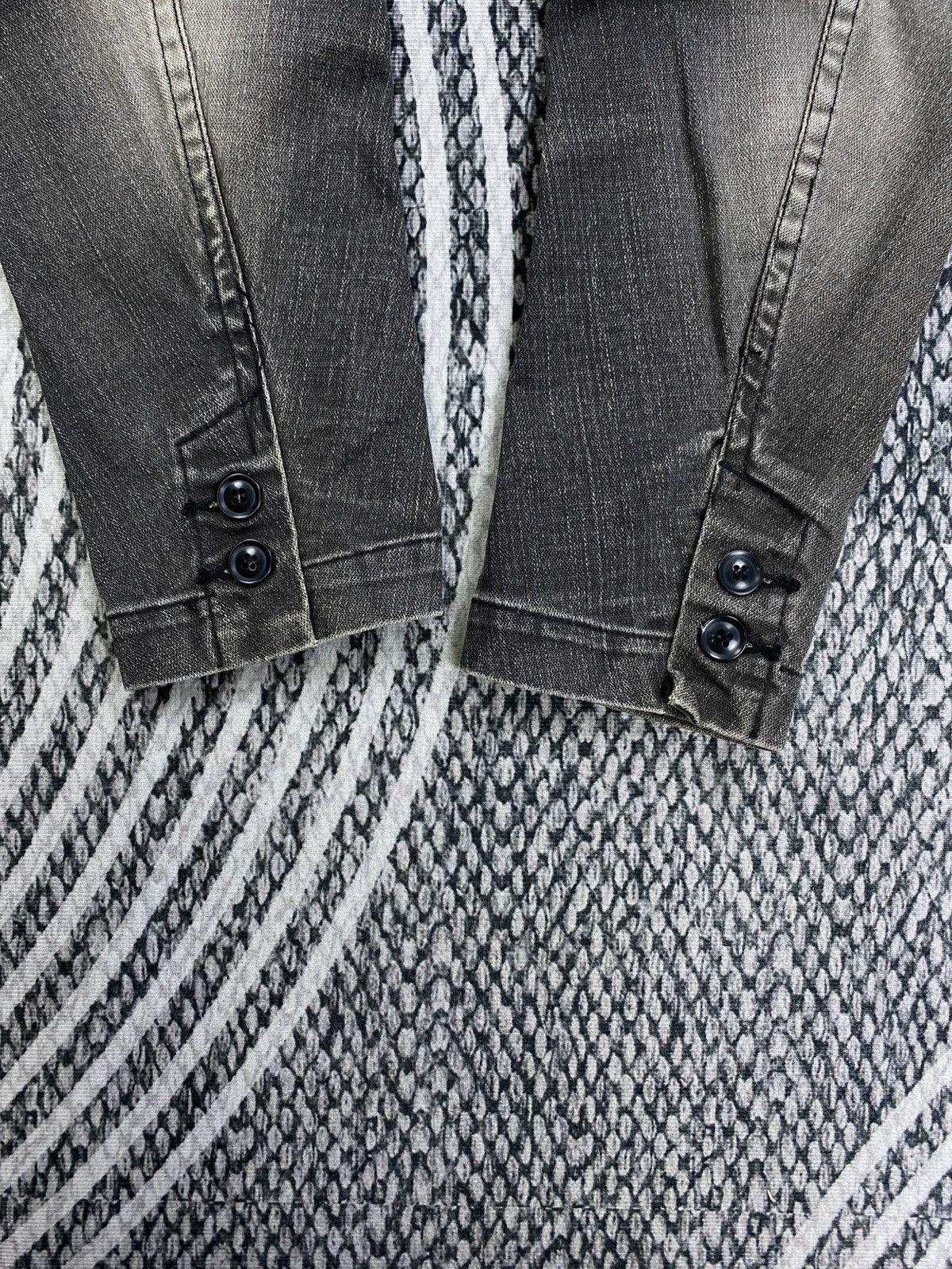 Tete Homme Vintage Tete Homme By Issey Miyake Wash Grey Denim Jacket Size US M / EU 48-50 / 2 - 8 Thumbnail