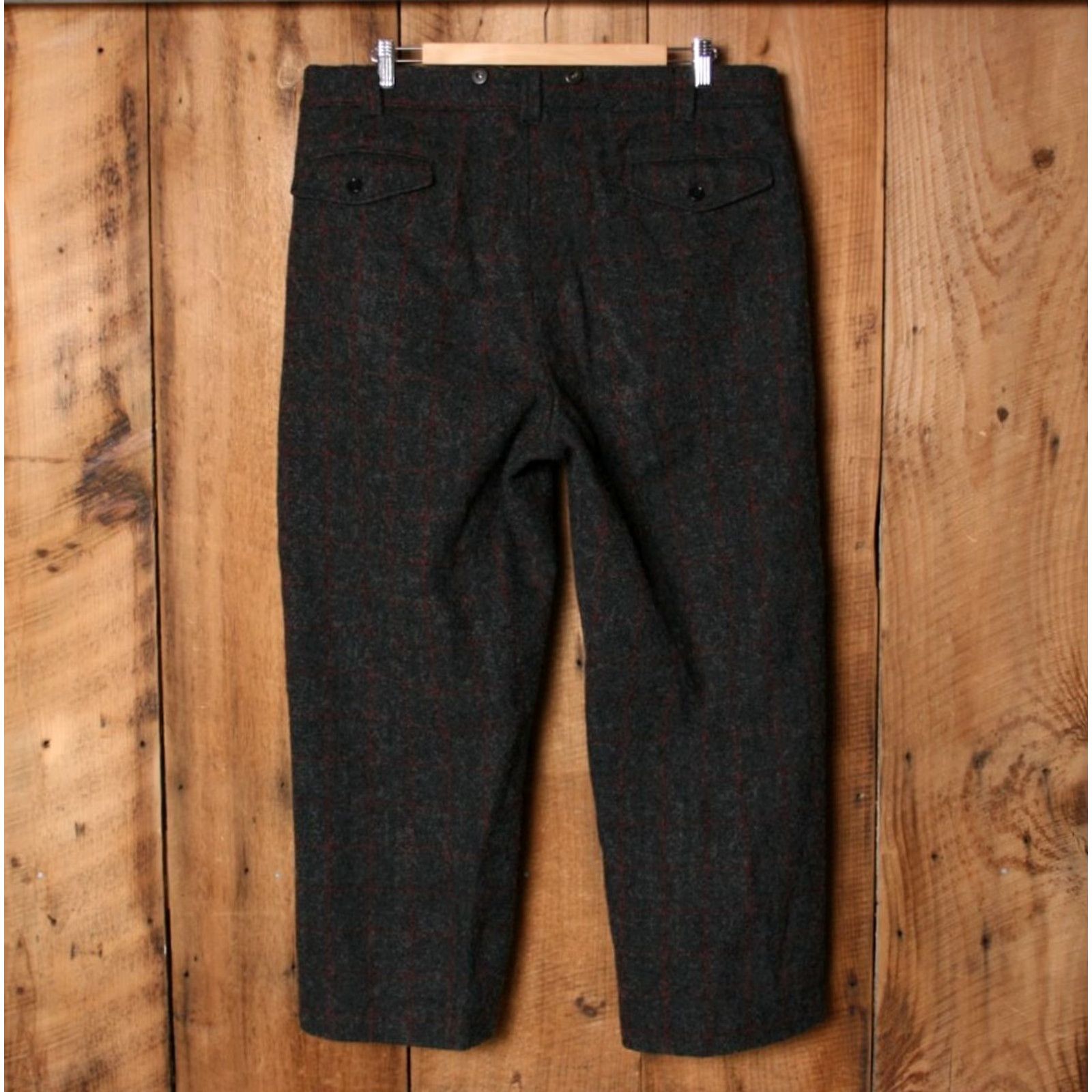 Vintage VINTAGE Woolrich Pants Wool Blend Plaid Hunting Pants 38 Men Regular Gray 1990 Woolrich Mens Hunting Pants Size US 38 / EU 54 - 3 Thumbnail