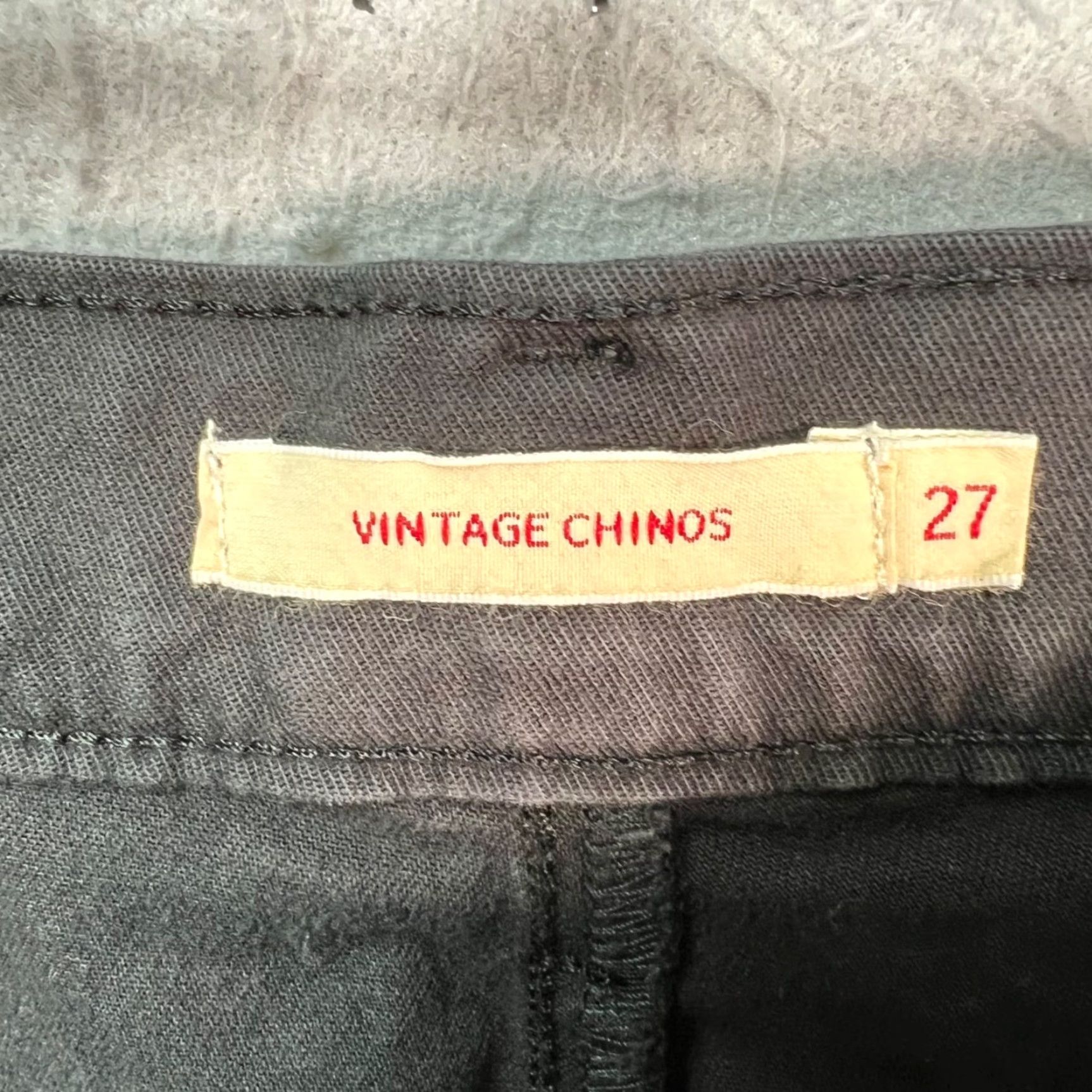 Levi's Levis Womens Size 27 Black Vintage Chino Pants Wide-Leg Cotton Blend Shirt? Size 27" / US 4 / IT 40 - 3 Thumbnail