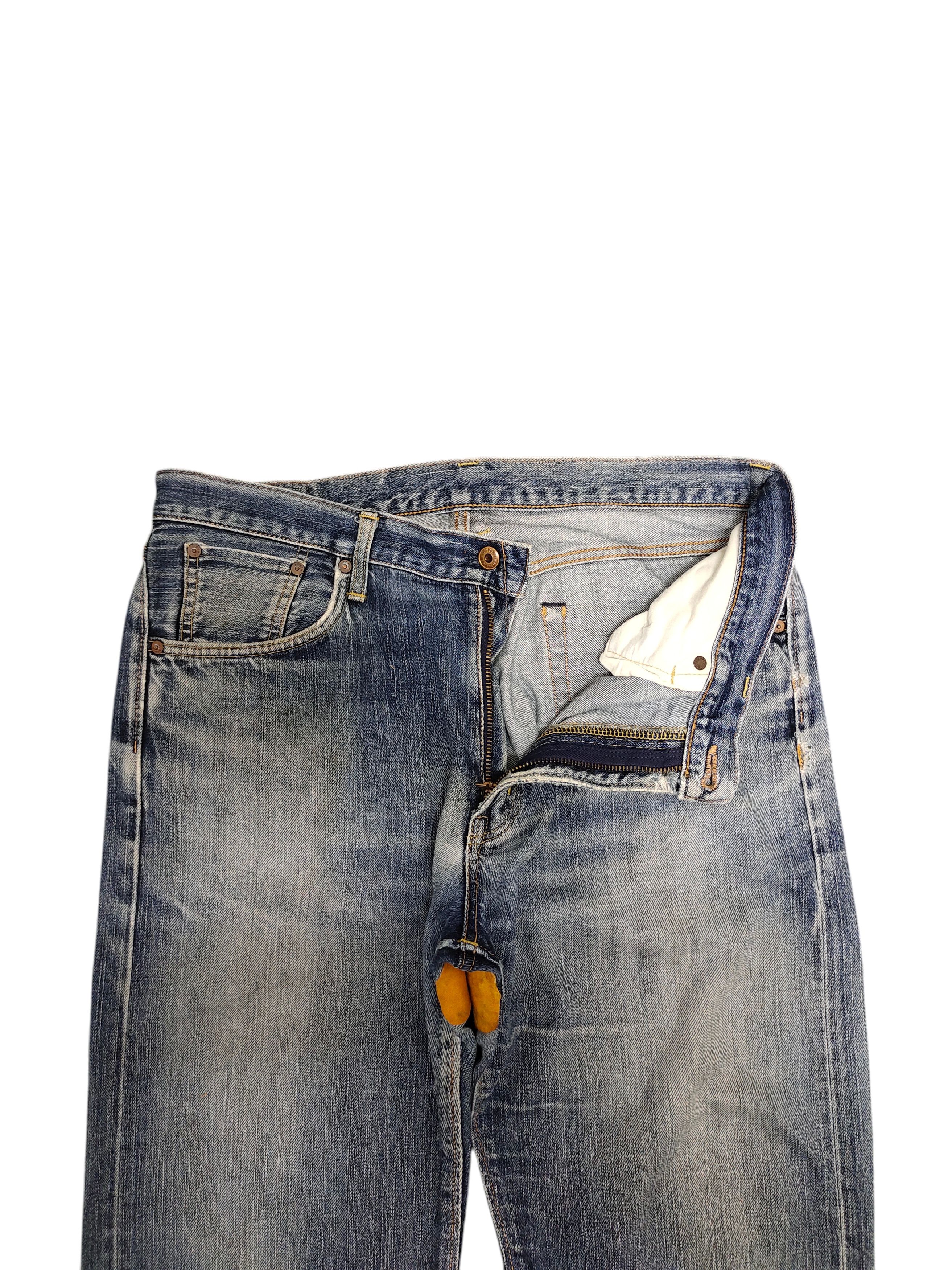 Number (N)ine × Undercover Vintage 90s Edwin 505zx Selvedge Leather Distress Denim Jean Size US 36 / EU 52 - 6 Thumbnail