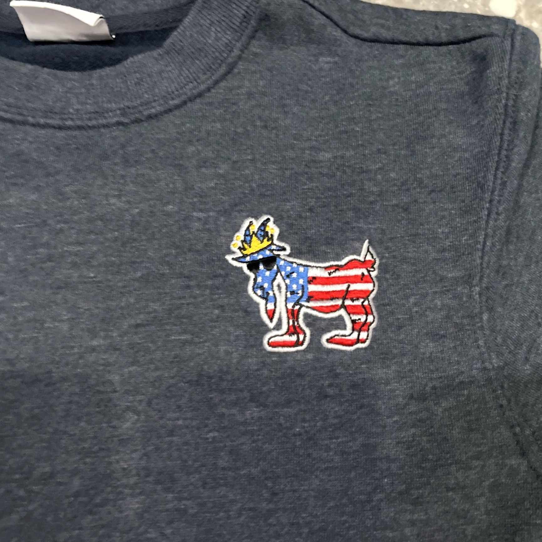 Vintage GOAT USA Sweatshirt Mens XS Gray Long Sleeve Cotton Fleece Pullover United States USA Theme Regular Size: XS Size US XS / EU 42 / 0 - 2 Thumbnail