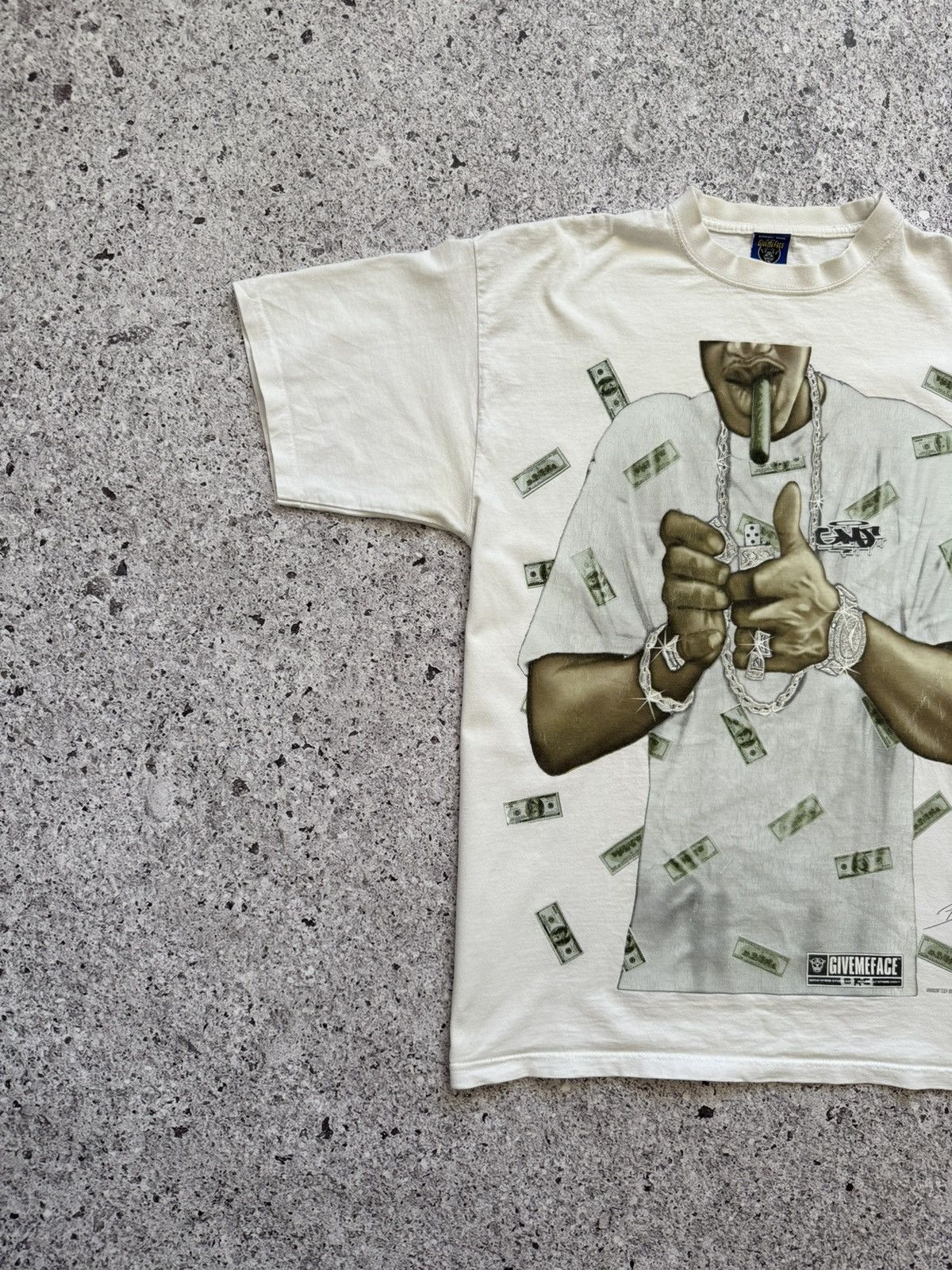 Affliction × Rap Tees × Vintage Vintage 2007 Give Me Face 2Pac Hip Hop Rap T-Shirt Size US XL / EU 56 / 4 - 3 Thumbnail
