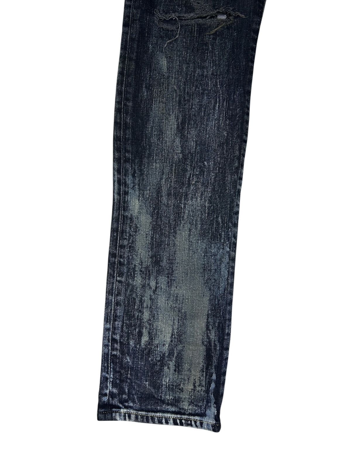 Saint Laurent Paris 2014 Mud Destroyed Denim Size US 32 / EU 48 - 13 Thumbnail