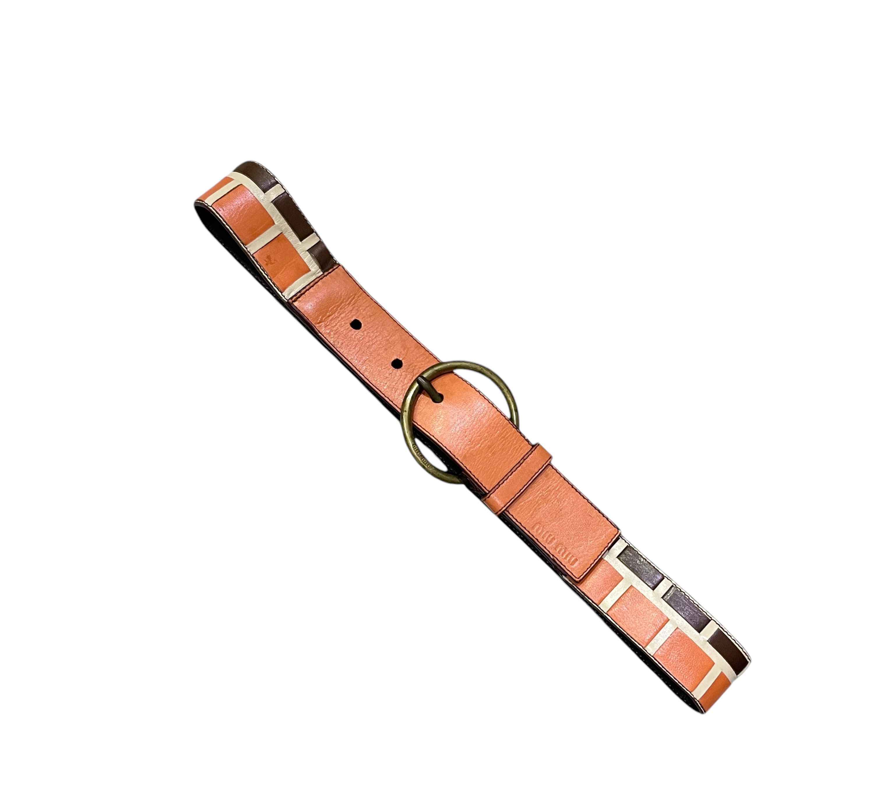 Miu Miu Vintage MIU MIU Leather Belt Made In Italy Size ONE SIZE - 1 Thumbnail