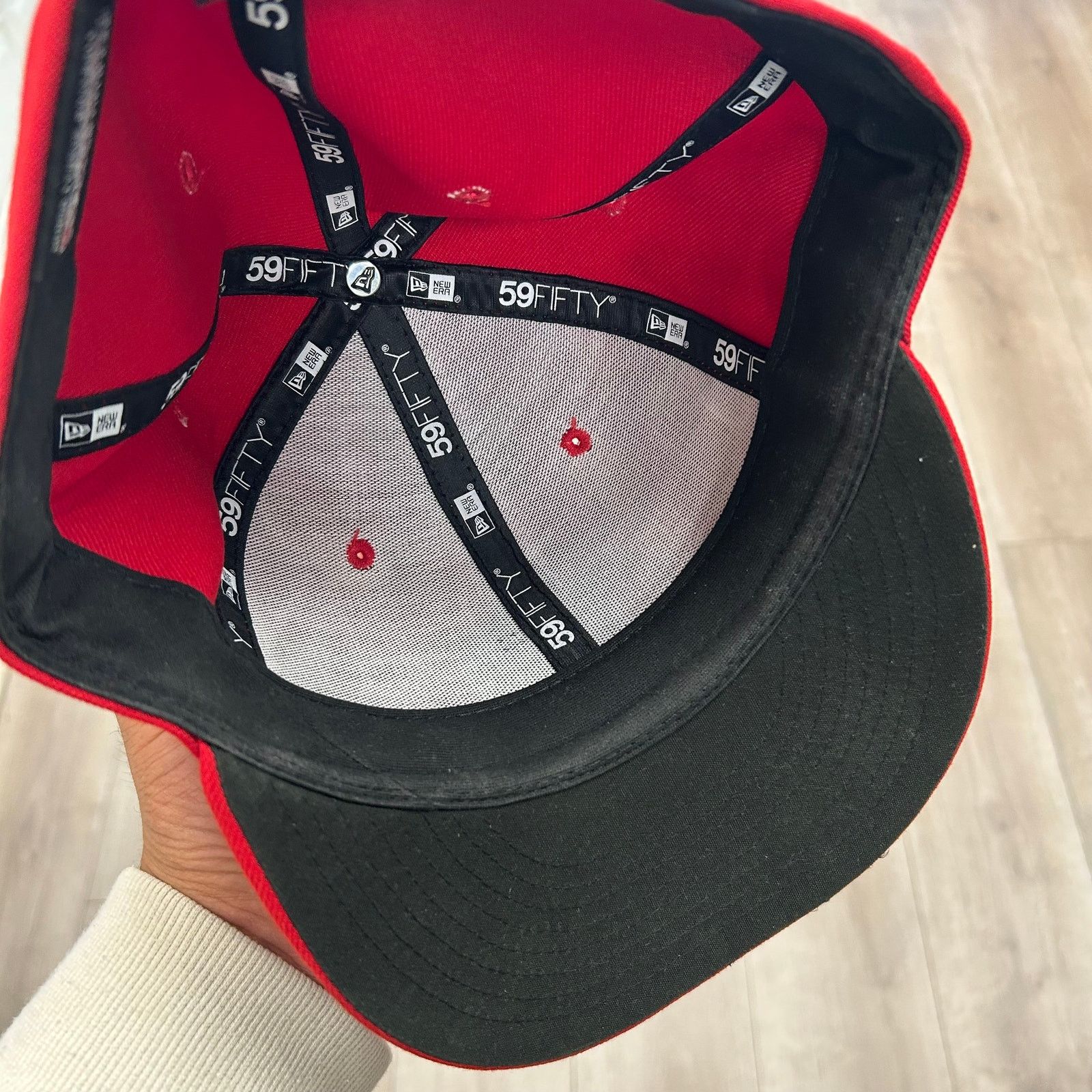 New Era New Era Fort Wayne TinCaps Red Fitted Cap Hat size 7 5/8 B25 Size ONE SIZE - 5 Thumbnail