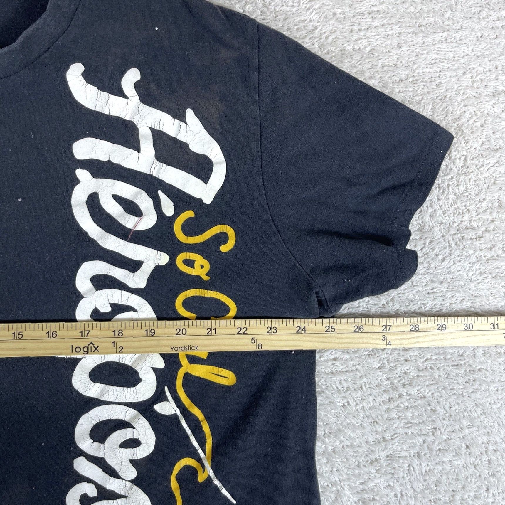 Aeropostale VINTAGE Aeropostale T-Shirt Mens 2XL Black Y2K Surf Grunge 90s NYC Faded Paint Shirt Mens Black 2XL Size US XXL / EU 58 / 5 - 5 Thumbnail