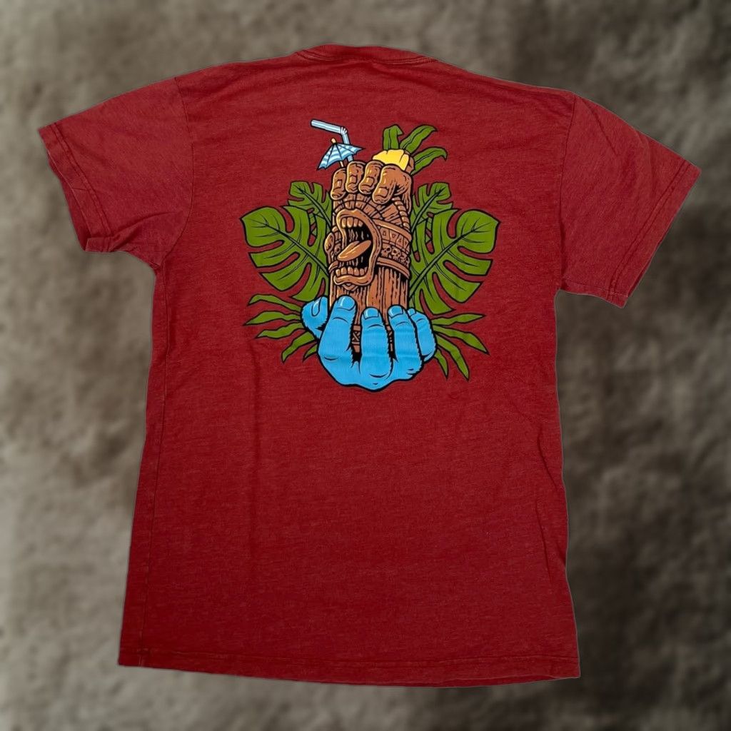 Vintage VINTAGE Santa Cruz T-Shirt Skateboard Logo Tiki Screaming Hand Size S Red Mens Short Sleeve 90s Beach 2000-2009 Size US S / EU 44-46 / 1 - 1 Thumbnail