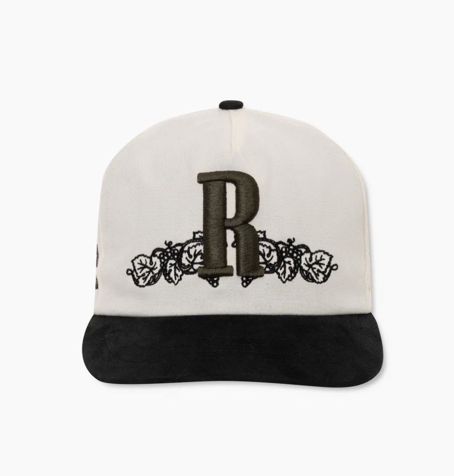 Rhude RHUDE X DOMAINE CHAVY-CHOUET R LOGO HAT CREAM / BLACK Size ONE SIZE - 1 Thumbnail