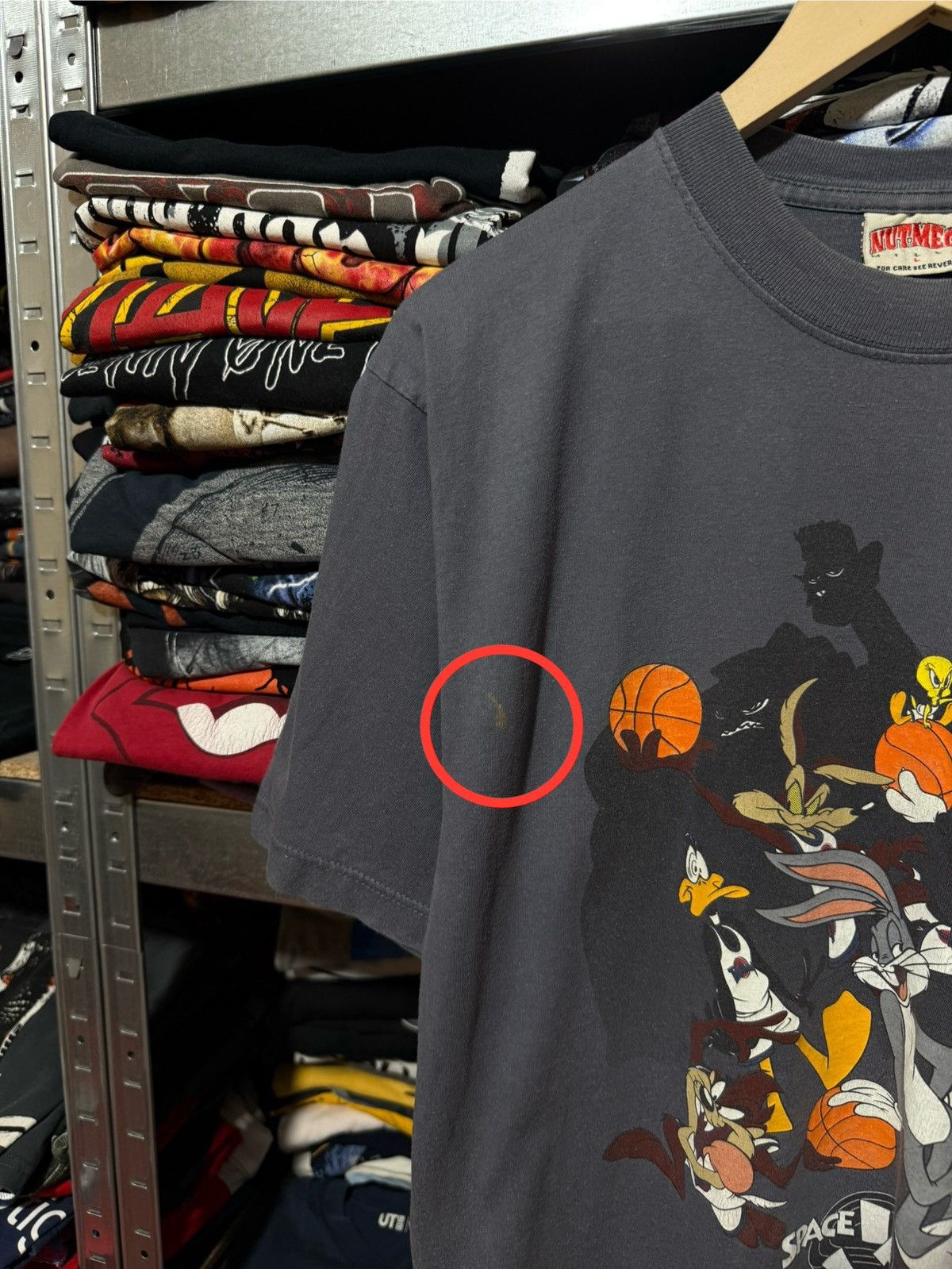 Nutmeg Vintage 1996 Space Jam Nutmeg 1996 Warner Bros T-Shirt Y2K Size US M / EU 48-50 / 2 - 7 Thumbnail