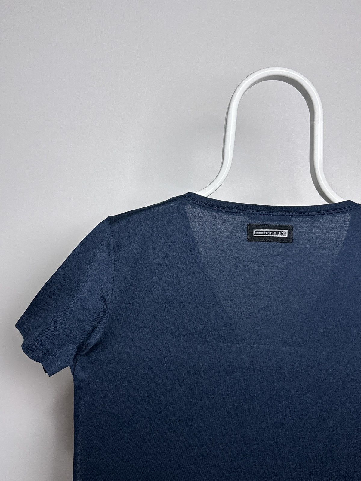 Prada Vintage Prada V-Neck Tshirt Size S / US 4 / IT 40 - 4 Thumbnail
