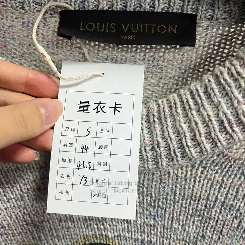 Louis Vuitton Louis Vuitton Gray Wool Men's Sweater . Size US S / EU 44-46 / 1 - 3 Thumbnail