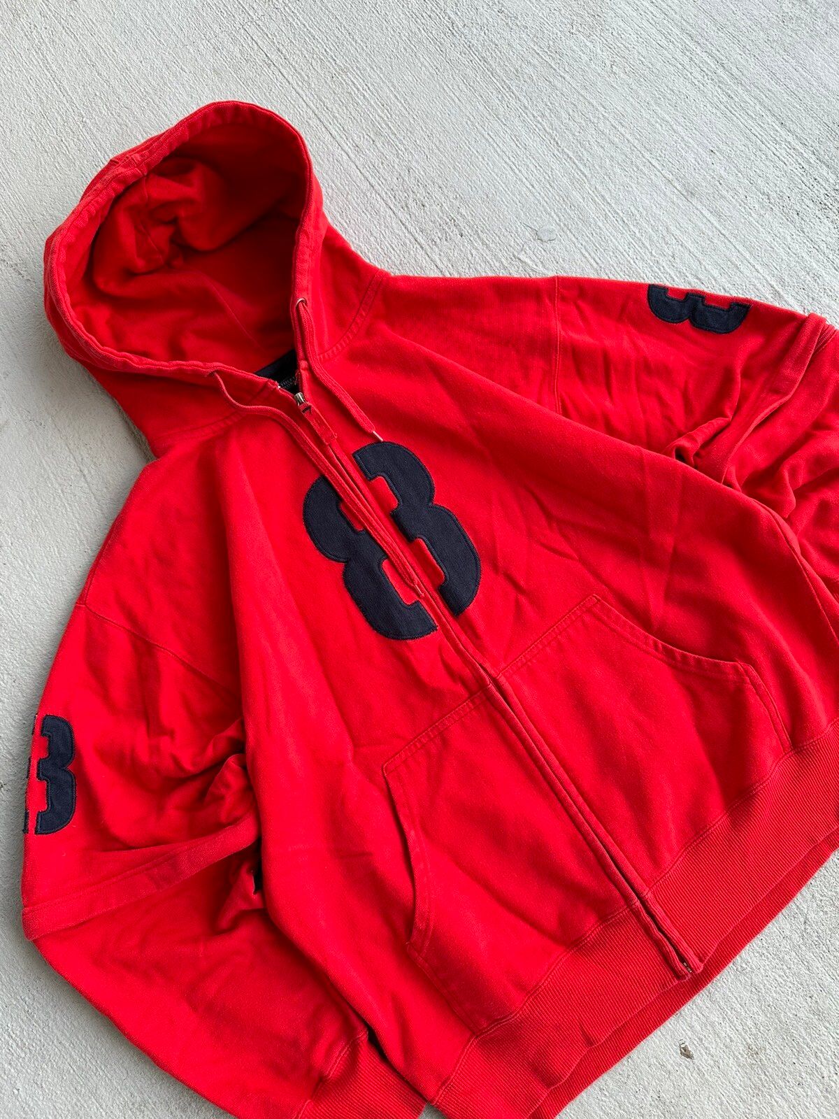 Pre-owned Polo Ralph Lauren X Vintage Polo Ralph Laurent Styled Hoodie In Red