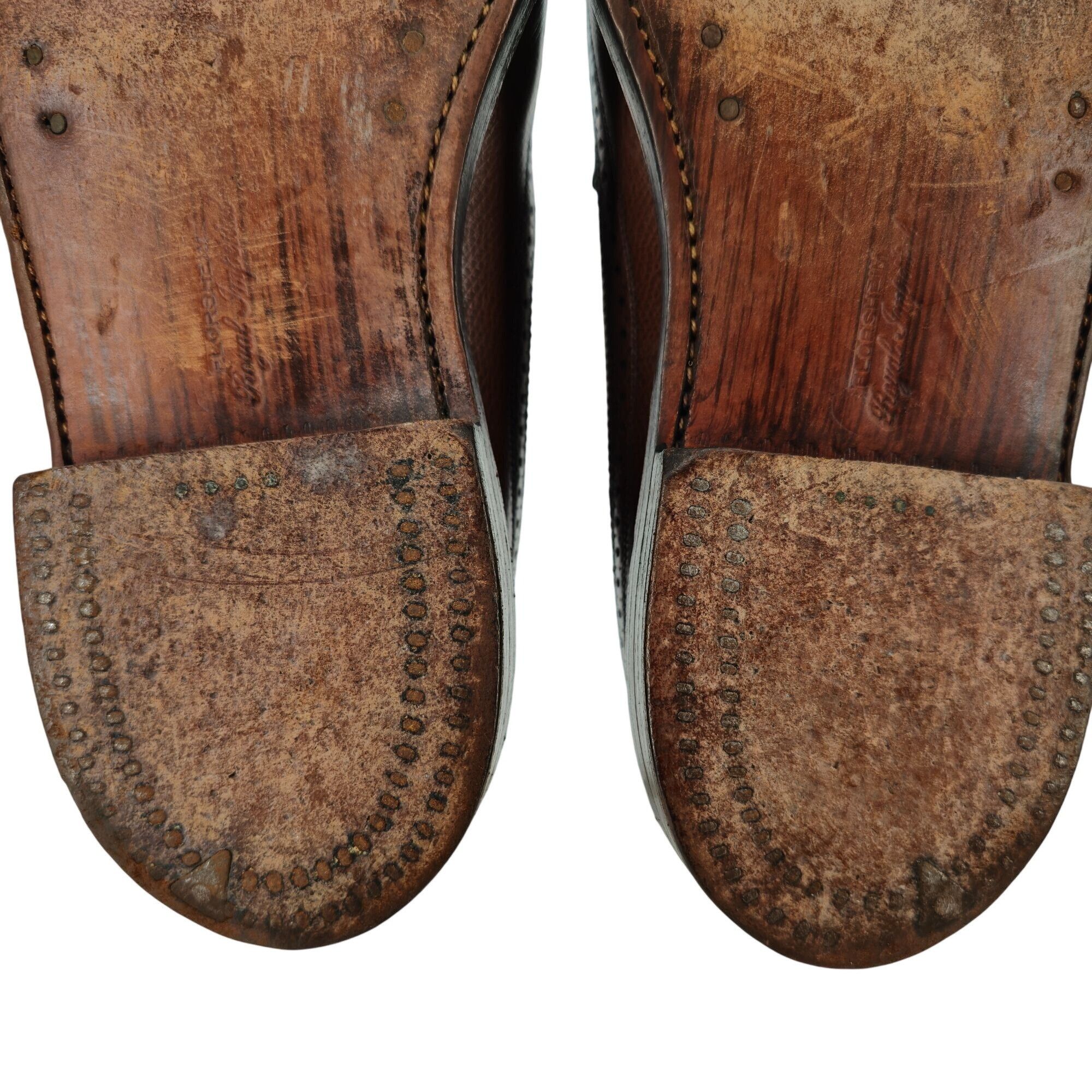 Florsheim Vintage Florsheim Royal Imperial Brown Leather Longwing Derb Size US 9 / EU 42 - 13 Thumbnail