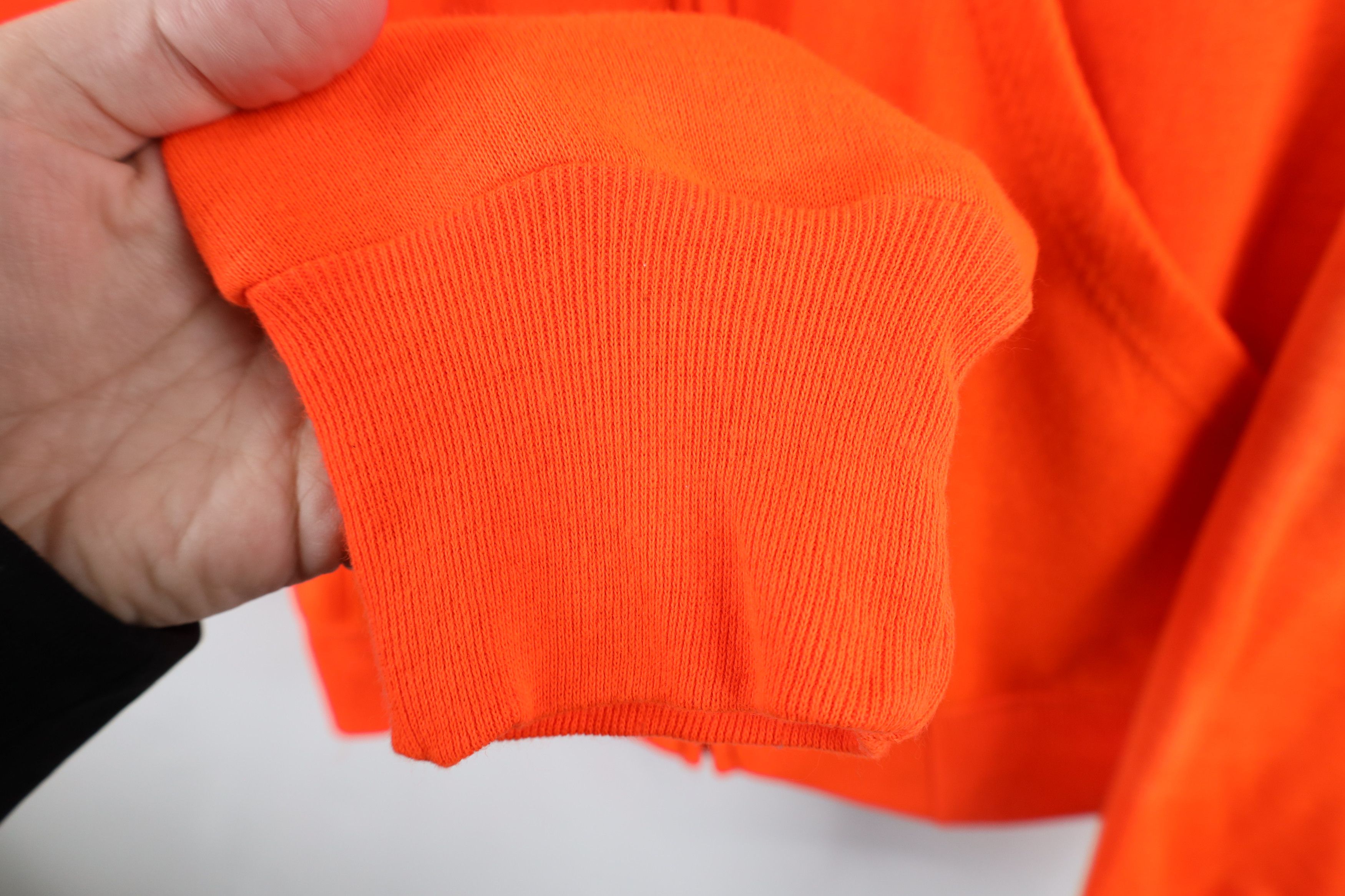 Vintage Vintage 80s Streetwear Full Zip Hoodie Blaze Orange USA Size US L / EU 52-54 / 3 - 8 Thumbnail