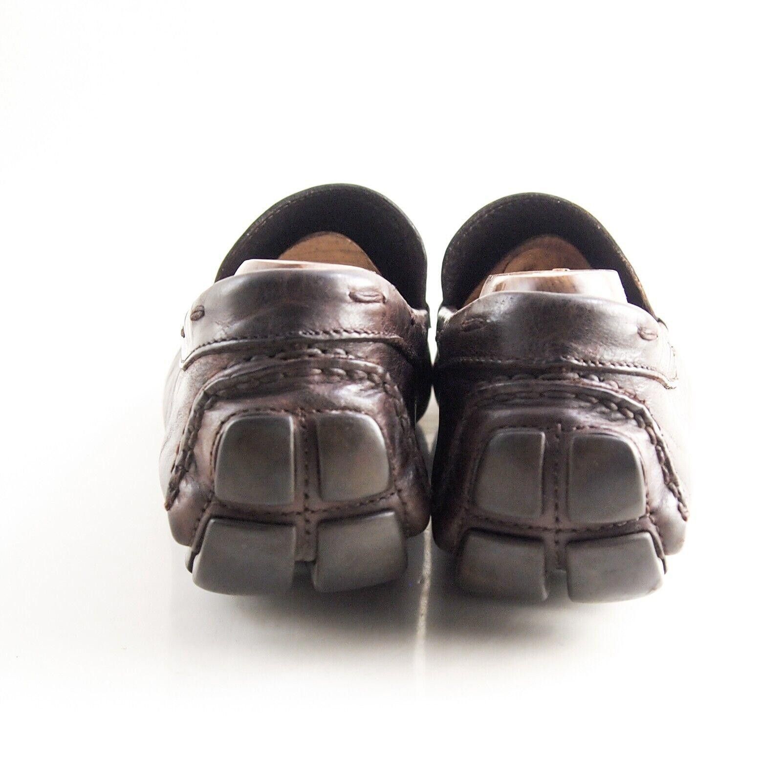 Prada Prada Driving Loafers 17200164 Brown Leather EU 41.5 US 8.5 Size US 8.5 / EU 41-42 - 6 Thumbnail