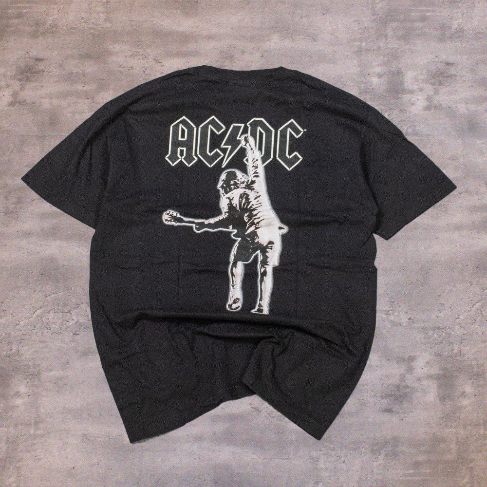 Band Tees Y2K AC/DC Stiffer Upper Lip Bon Scott Crazy Black T-Shirt Size US L / EU 52-54 / 3 - 1 Thumbnail