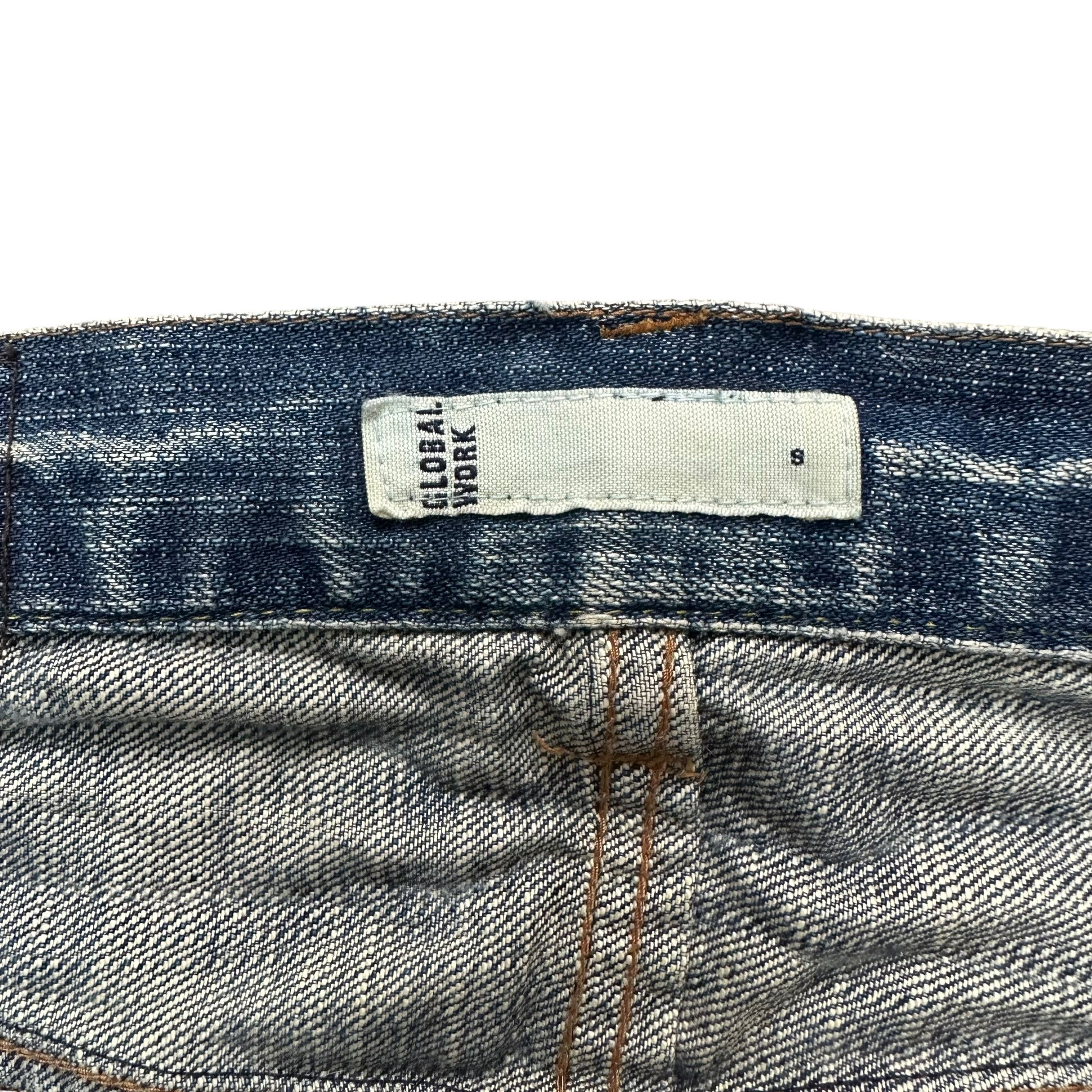 Global Work GLOBAL WORK TRASHED SELVEDGE DENIM PANT #8848-031 Size US 29 - 9 Thumbnail
