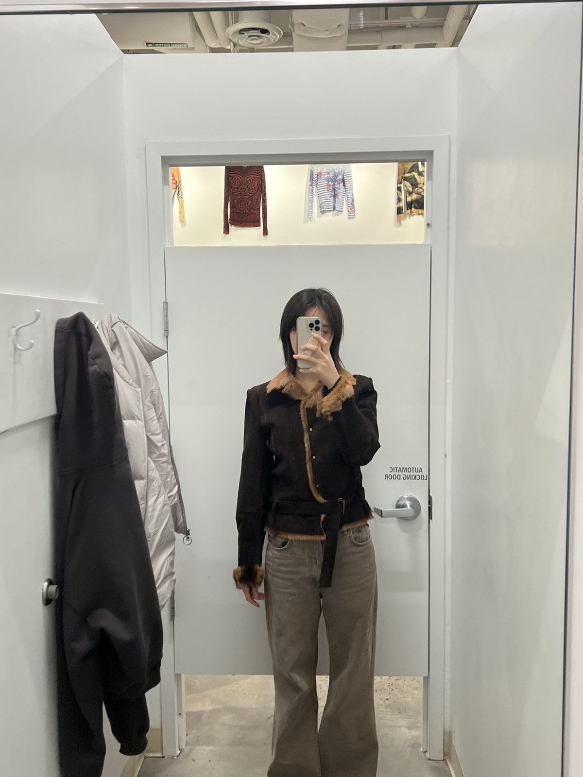 Vintage Fur leather suede jacket Size S / US 4 / IT 40 - 7 Thumbnail