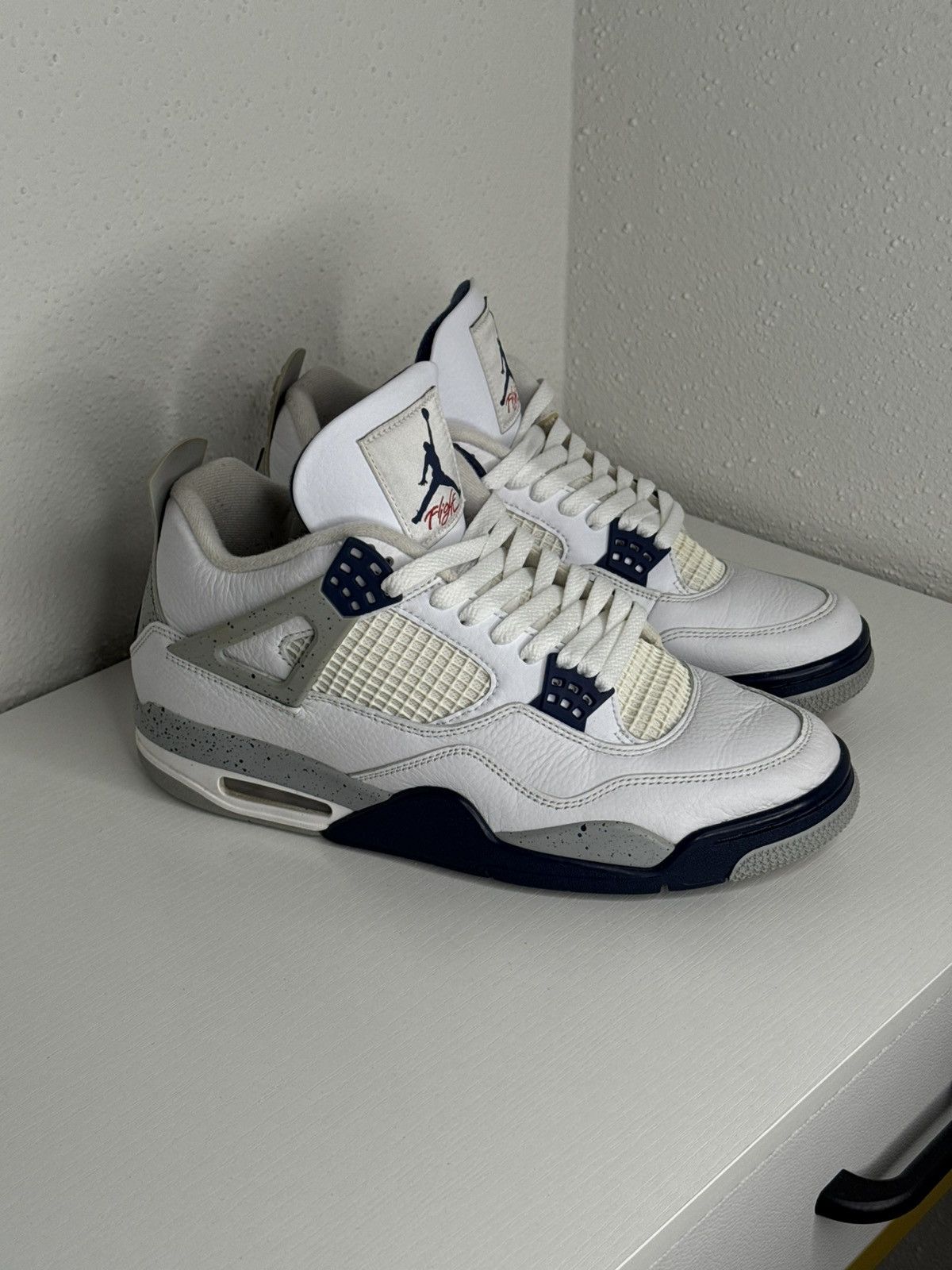 Jordan Brand Jordan 4 Retro Mignight Navy Size US 10 / EU 43 - 1 Thumbnail