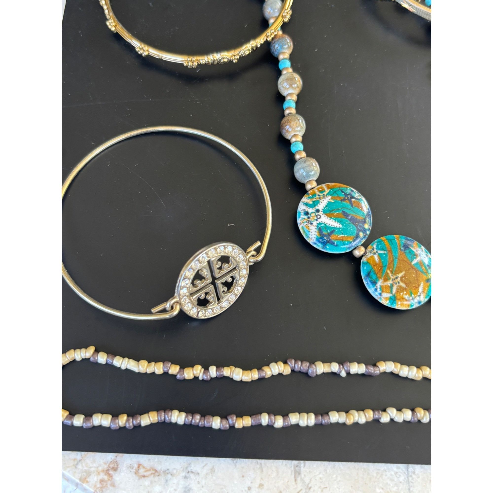 Other Assorted Jewelry Lot Featuring Bangles Bracelets Necklaces & Size ONE SIZE - 2 Thumbnail