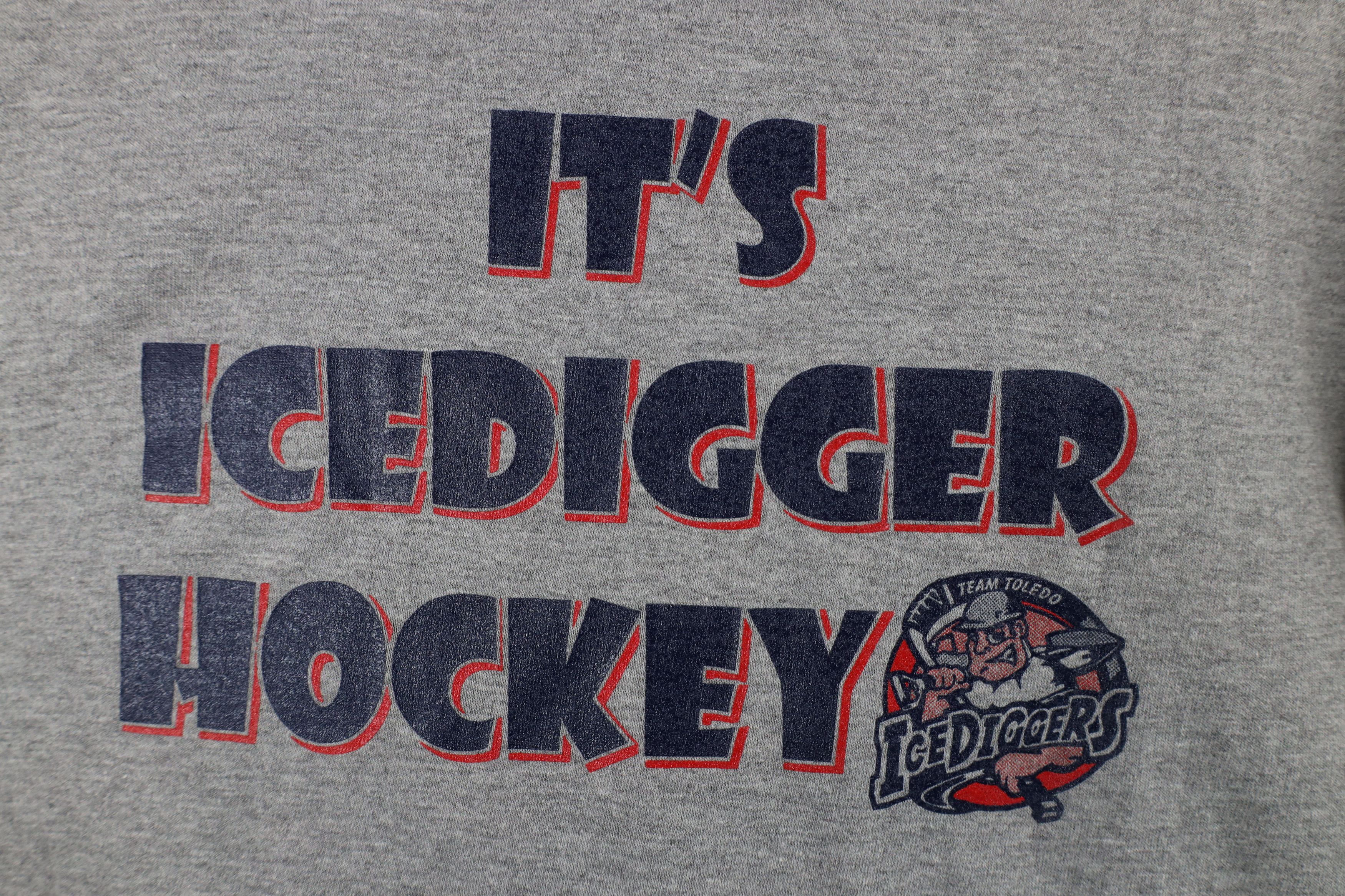 Vintage Vintage Y2K Diggers Hockey Toledo Long Sleeve T-Shirt Gray Size US M / EU 48-50 / 2 - 6 Thumbnail