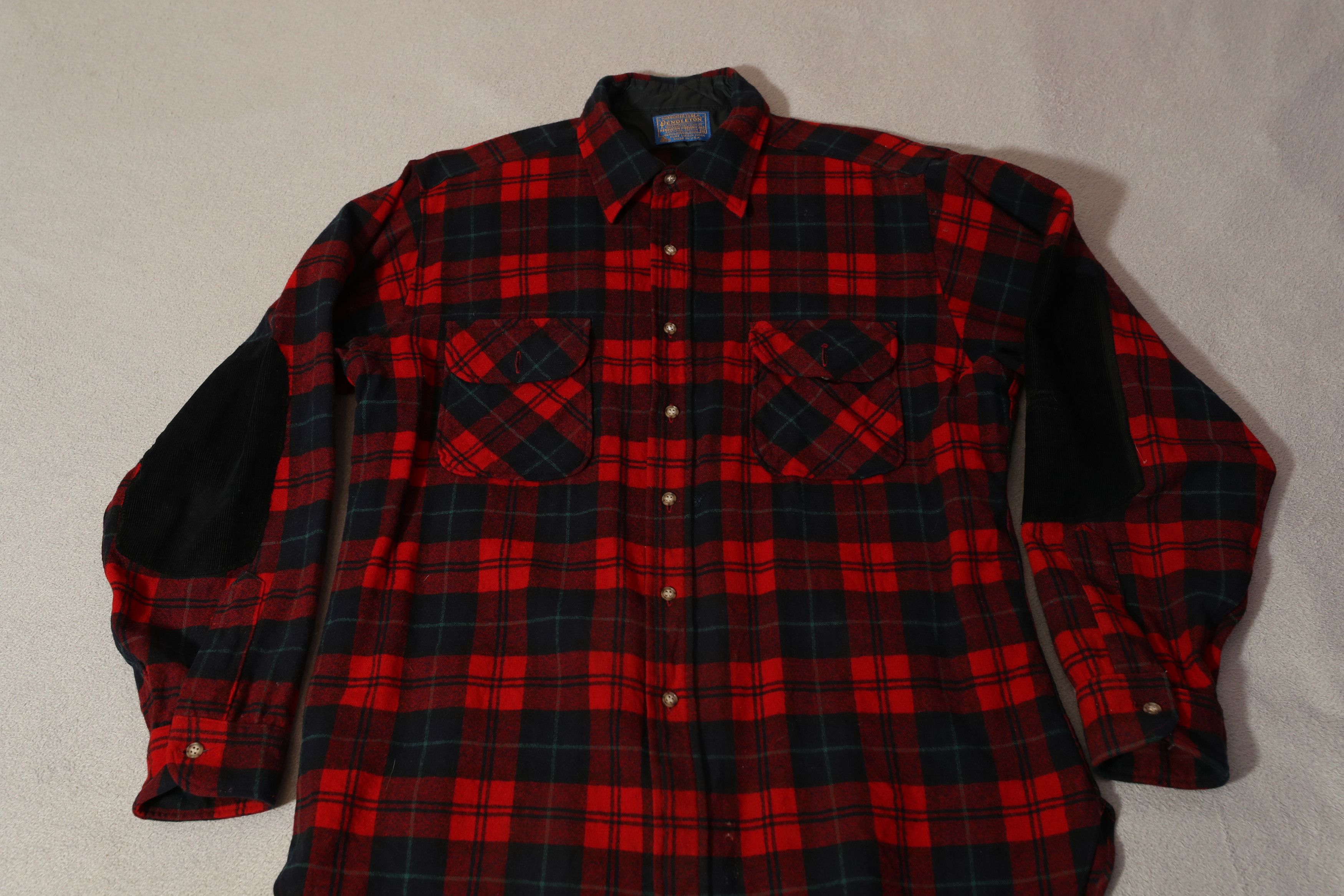 Pendleton Vintage Pendleton Wool Red Tartan Flannel (XL) Size US XL / EU 56 / 4 - 3 Thumbnail