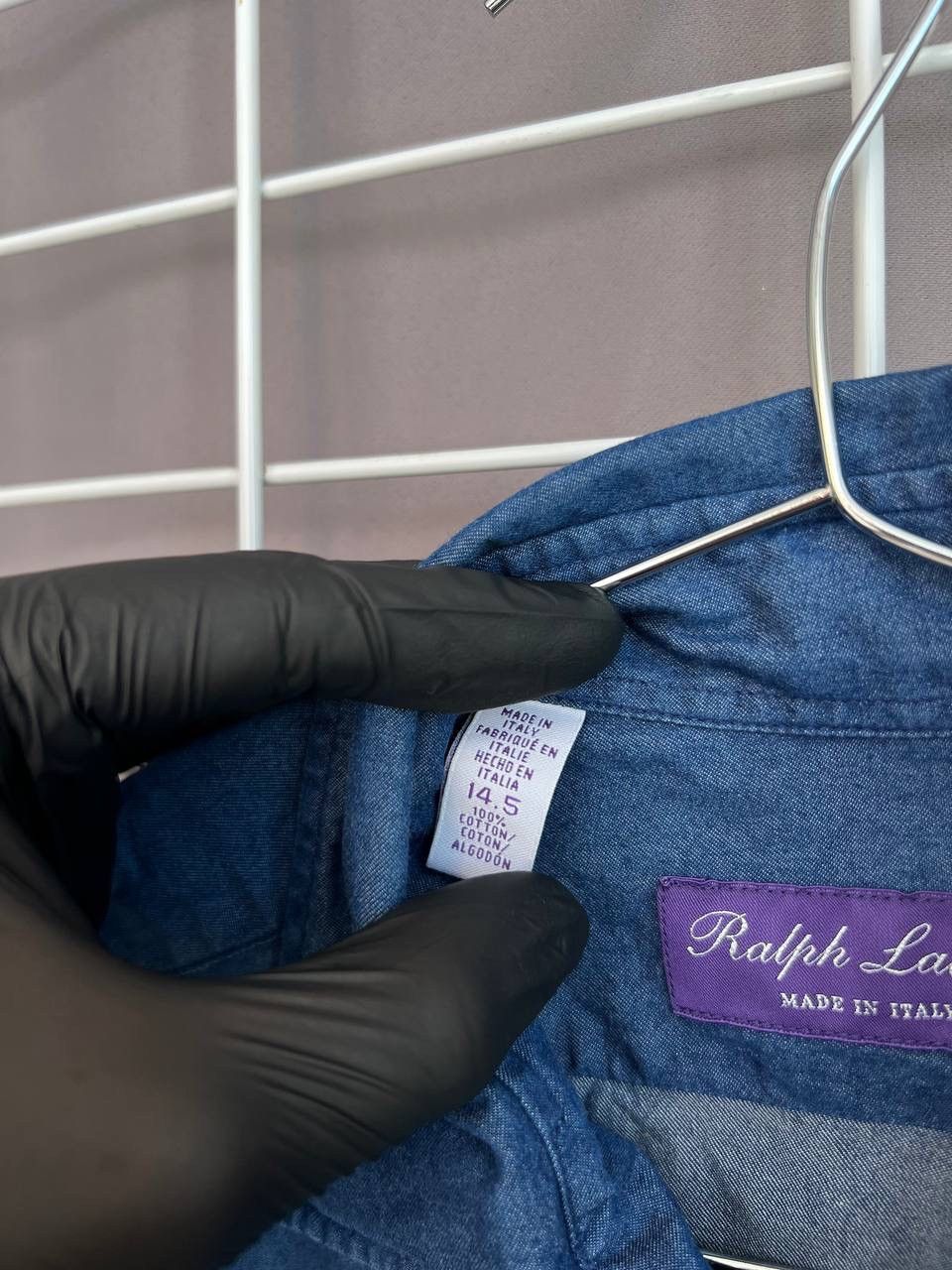 Ralph Lauren Purple Label Ralph Lauren Purple Label Indigo Button Shirt Size 14.5 or M Size US M / EU 48-50 / 2 - 12 Thumbnail