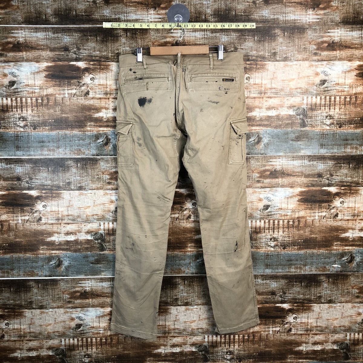 Japanese Brand DLL Gladiotor Brown Cargo Multpocket Pants #C111 Size US 33 - 20 Thumbnail