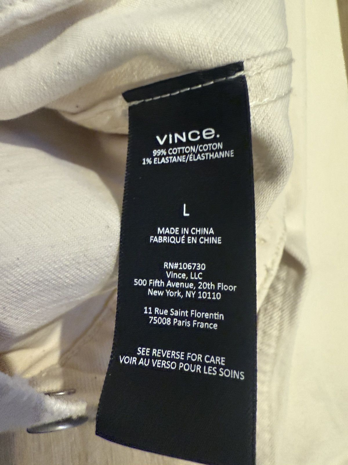 Vince Vince Cream Denim Trucker Jacket Size L RARE Size US L / EU 52-54 / 3 - 5 Thumbnail