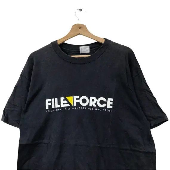 Vintage Vtg 90’ FILE FORCE MACINTOSH Software Tee Shirt Computer Size US M / EU 48-50 / 2 - 3 Thumbnail