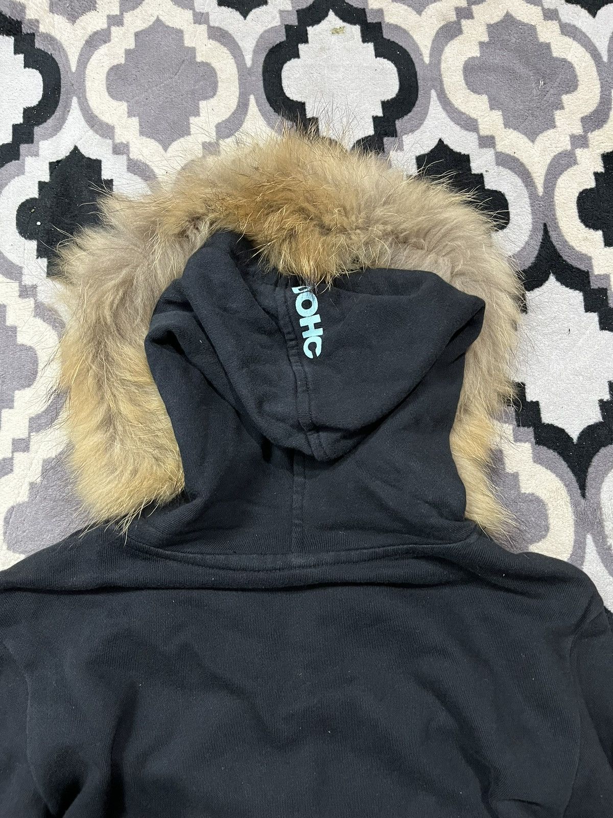 Isamu Katayama Backlash Vintage dohc black faux fur hoodie Size US S / EU 44-46 / 1 - 4 Thumbnail