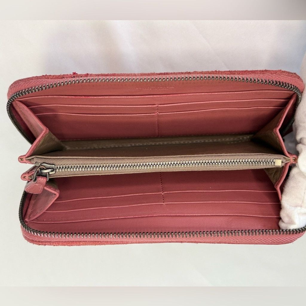 Bottega Veneta Rose Zip Around Wallet