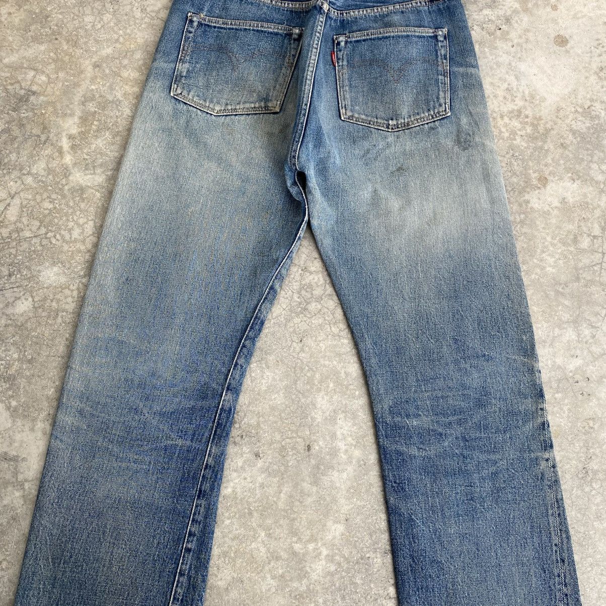 Levi's Vintage Levis 501XX Big E LVC Faded Blue Selvedge Jeans Size US 32 / EU 48 - 12 Thumbnail