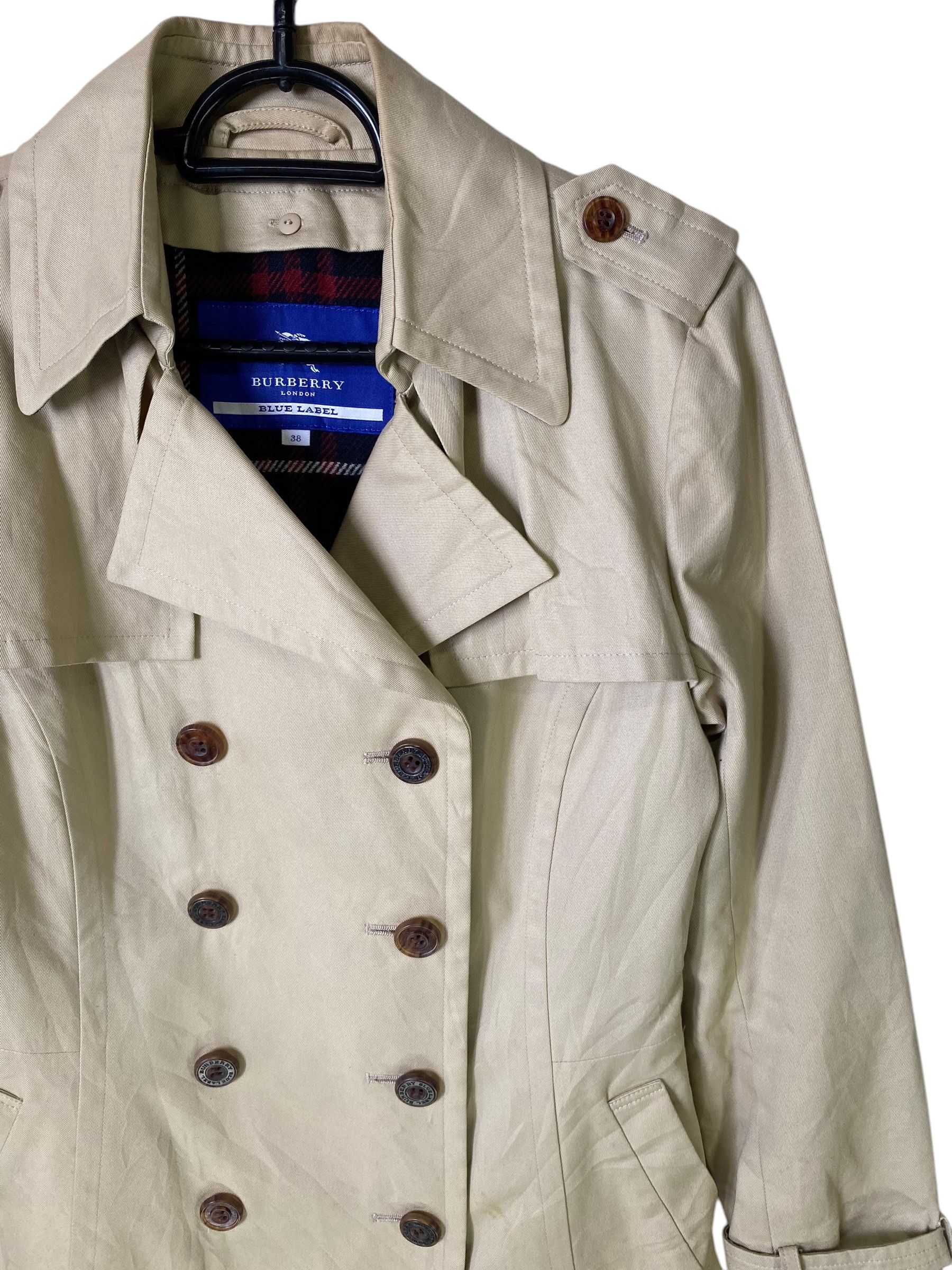 Burberry Burberry blue label plaid lined trench coat Size XS / US 0-2 / IT 36-38 - 4 Thumbnail