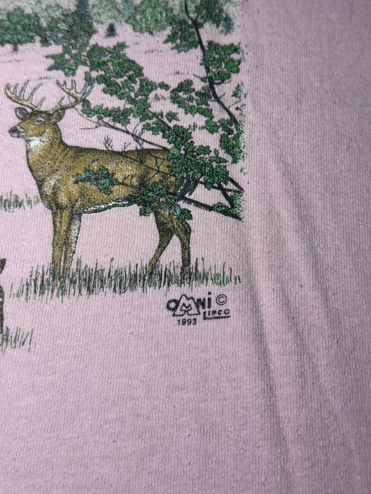 Vintage White Tail Deer Vintage Wellsboro Pa 90s M/L 20x28 T Shirt Size US L / EU 52-54 / 3 - 3 Thumbnail