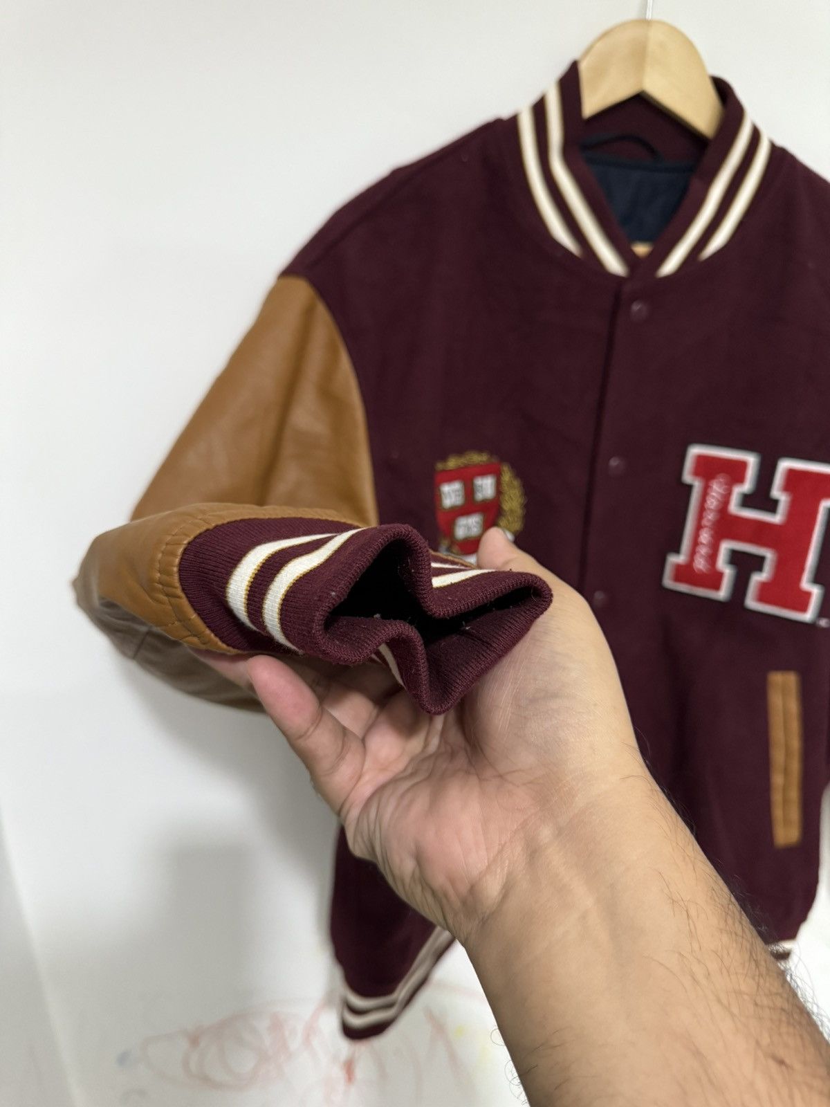 GU Vintage Harvard x GU Bomber Varsity Jacket Size US L / EU 52-54 / 3 - 5 Thumbnail