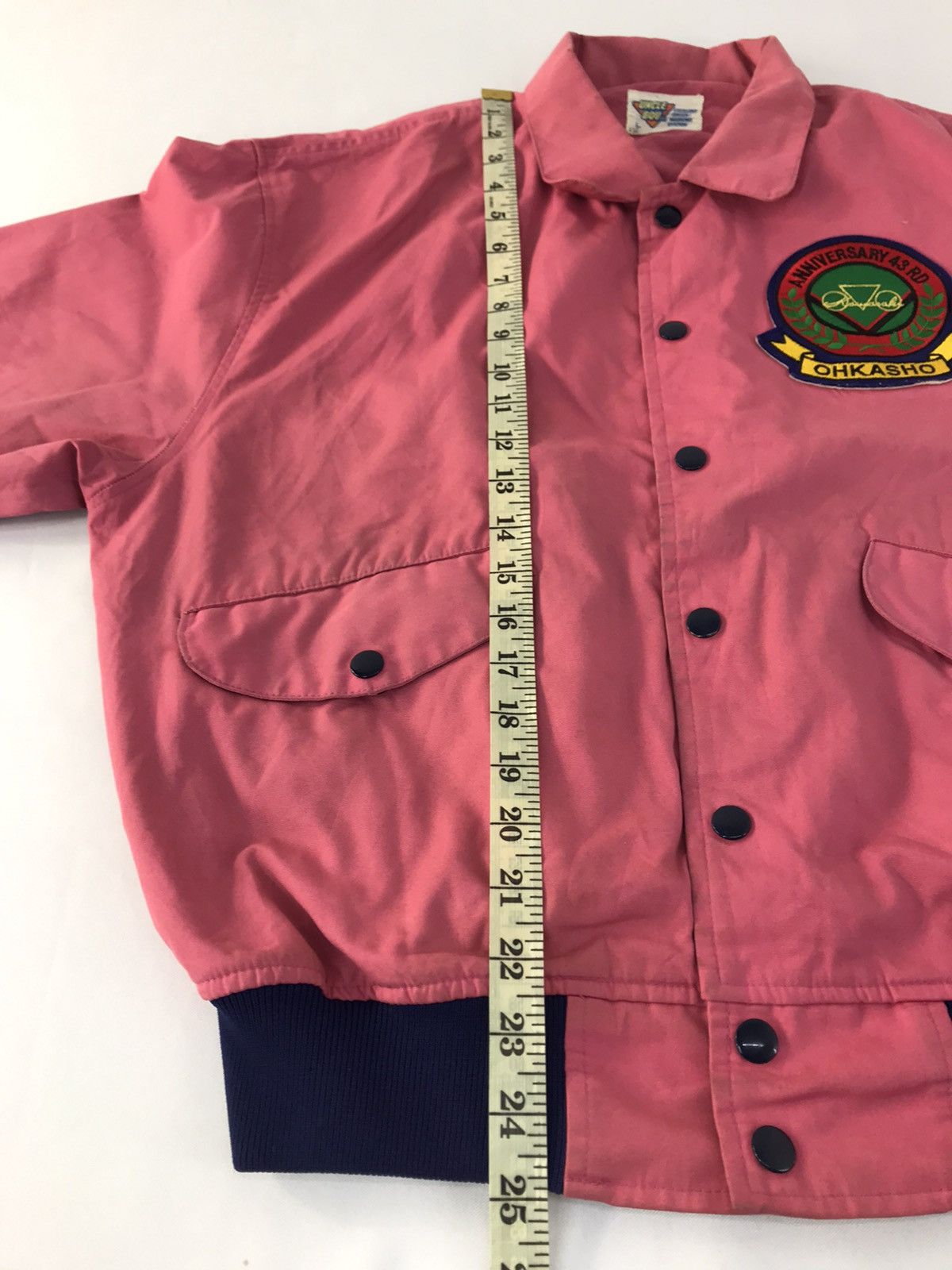 Japanese Brand 90s Kawasaki Bomber Jacket Uncle Bou Ohkasho Double Pocket Size US L / EU 52-54 / 3 - 13 Thumbnail