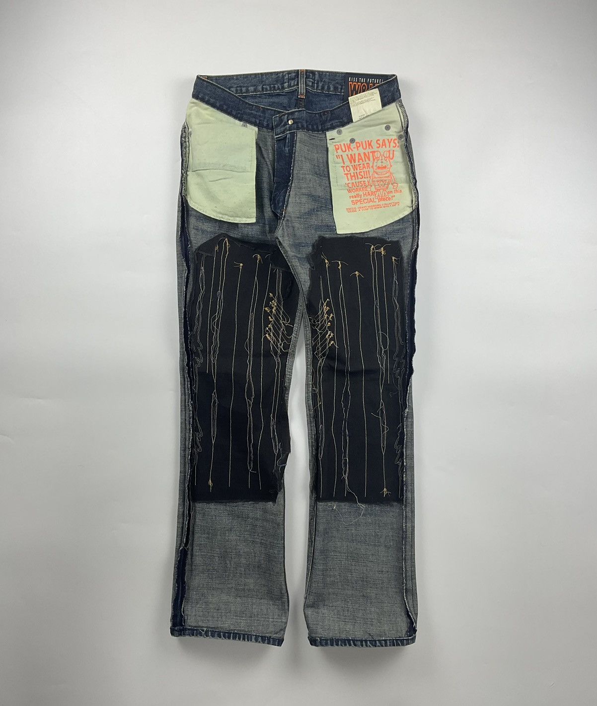 Walter Van Beirendonck Walter Van Beirendonck Scratch Flared Denim Size US 28 / EU 44 - 9 Thumbnail