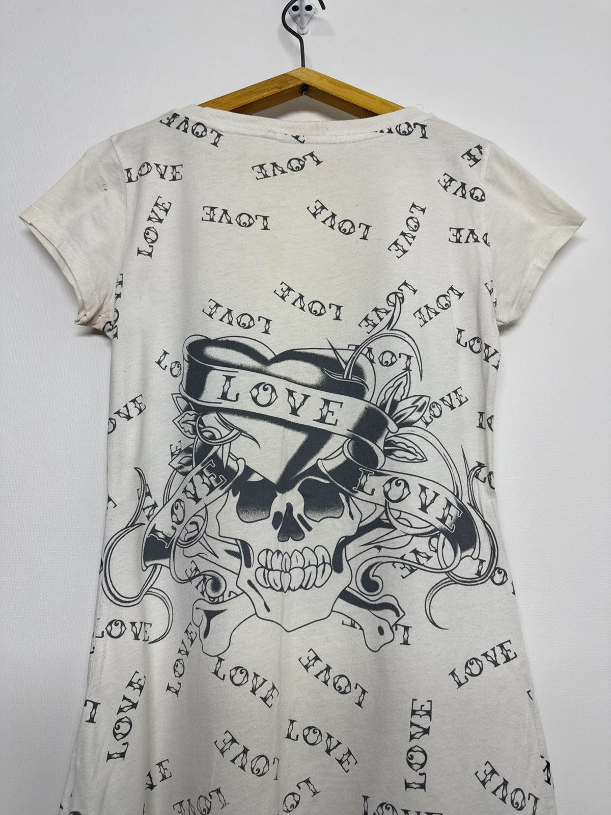Ed Hardy Ed Hardy By Christian Audigier T-Shirt Y2K All Over Printed Size L / US 10 / IT 46 - 1 Thumbnail