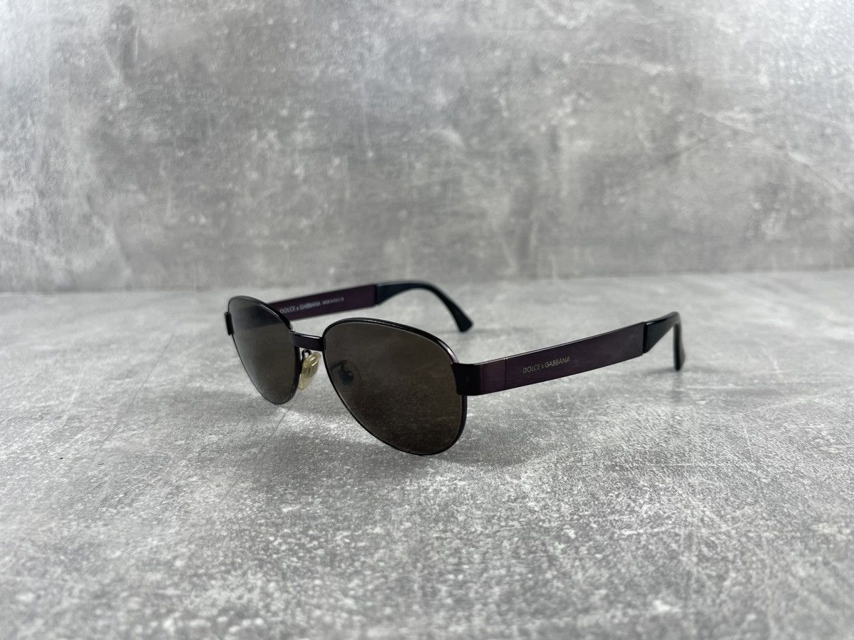 Dolce & Gabbana Dolce & Gabbana Old Money 00s Oval Purple Sunglasses Size ONE SIZE - 1 Thumbnail