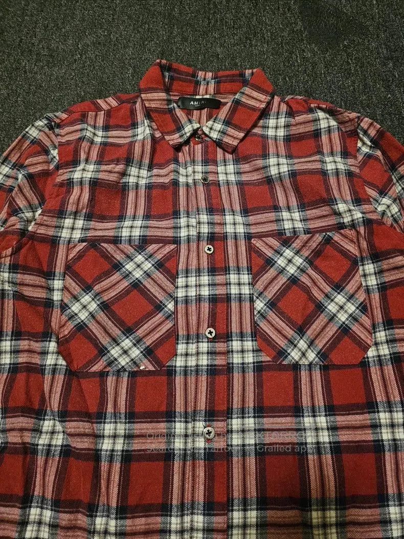 Amiri Amiri Red Plaid Long Sleeve Shirt. Size US L / EU 52-54 / 3 - 2 Thumbnail