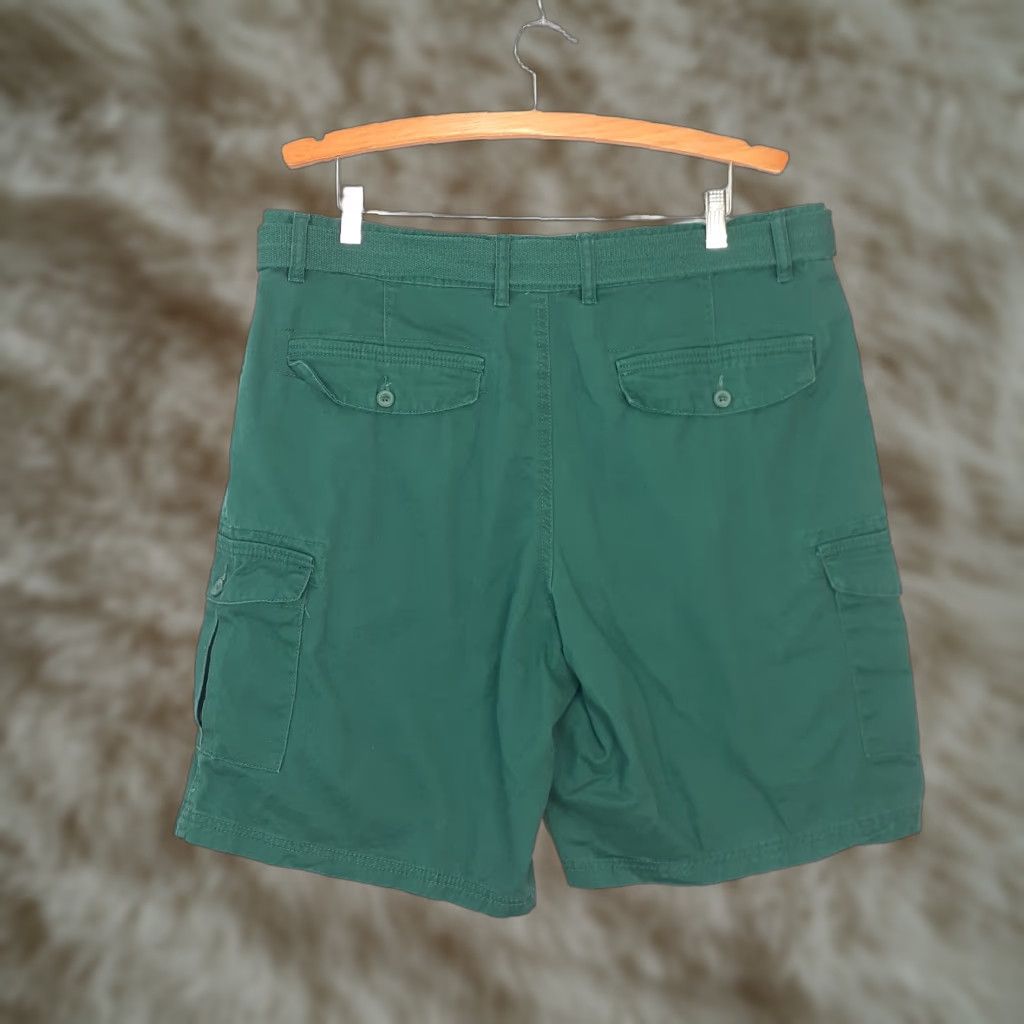 Vintage Northwest Territory Cargo Shorts Mens 38 Green Belted Cargo Pocket Regular 38in Inseam Mens Size US 38 / EU 54 - 1 Thumbnail