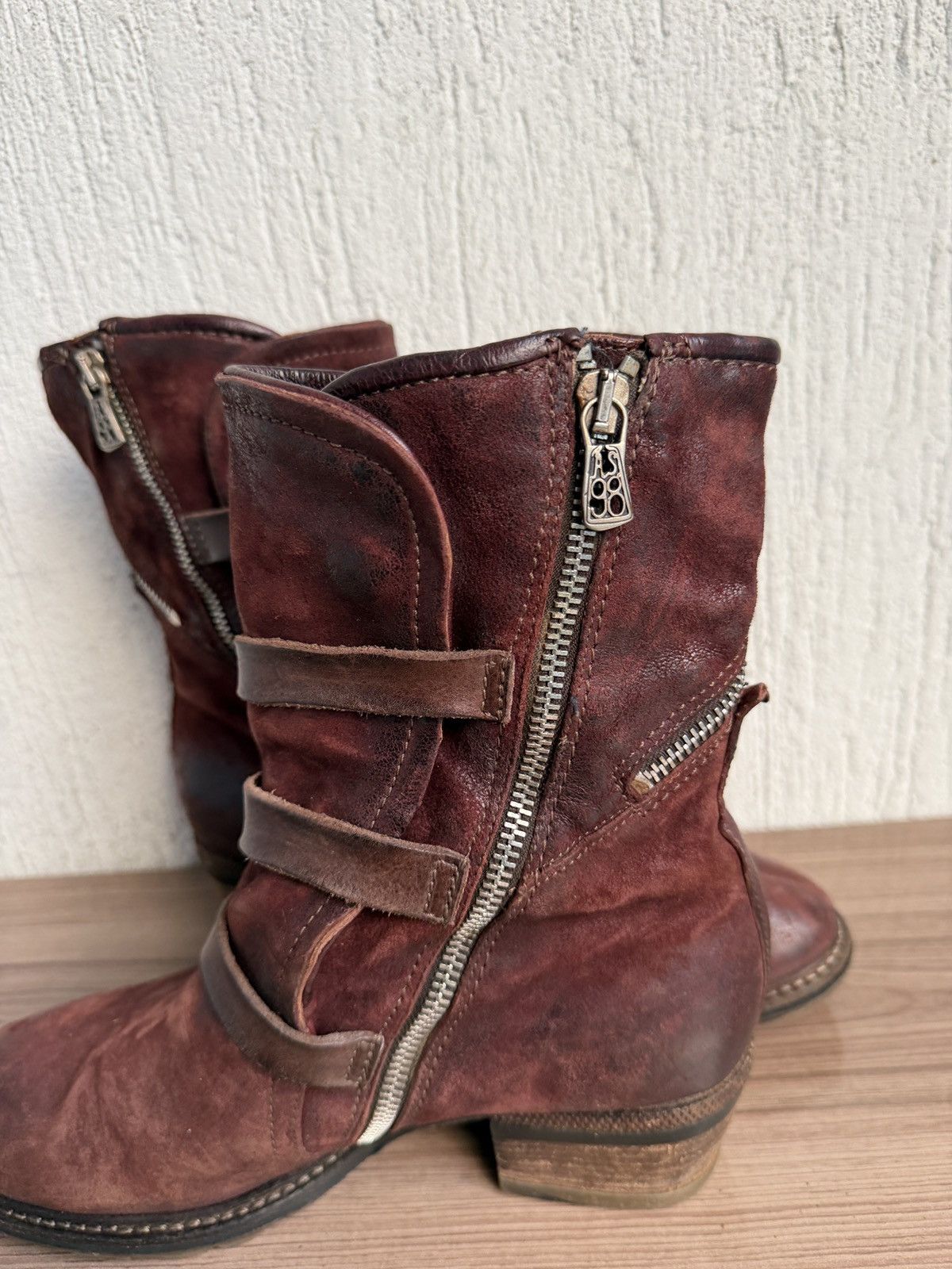 A.S.98 Triple buckle strap distress boots Size US 9 / IT 39 - 10 Thumbnail