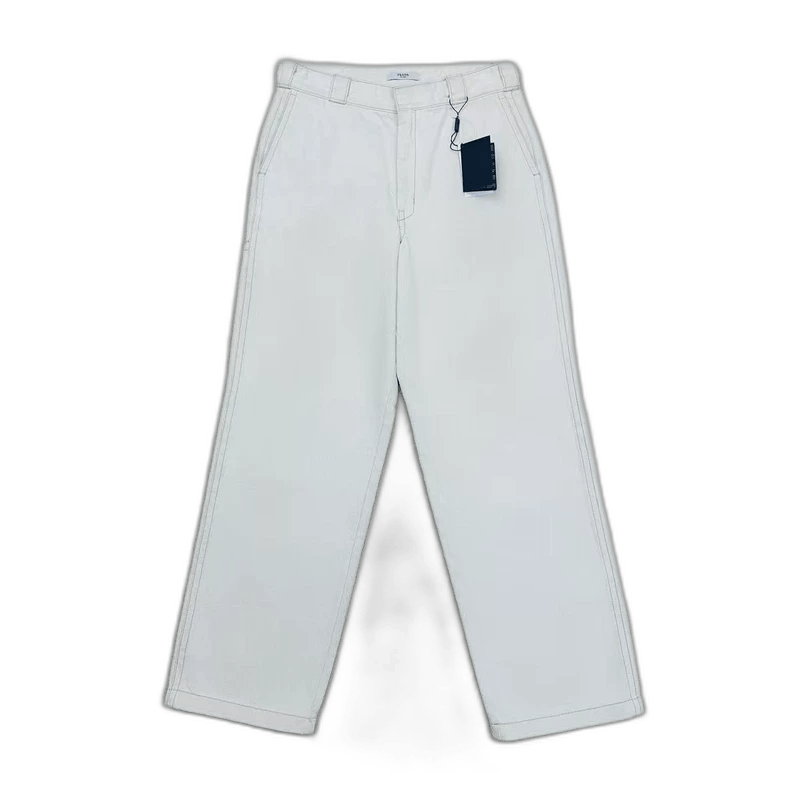 Prada Prada Triangle Logo Denim Pants Size 46 Size US 44 / EU 60 - 1 Thumbnail