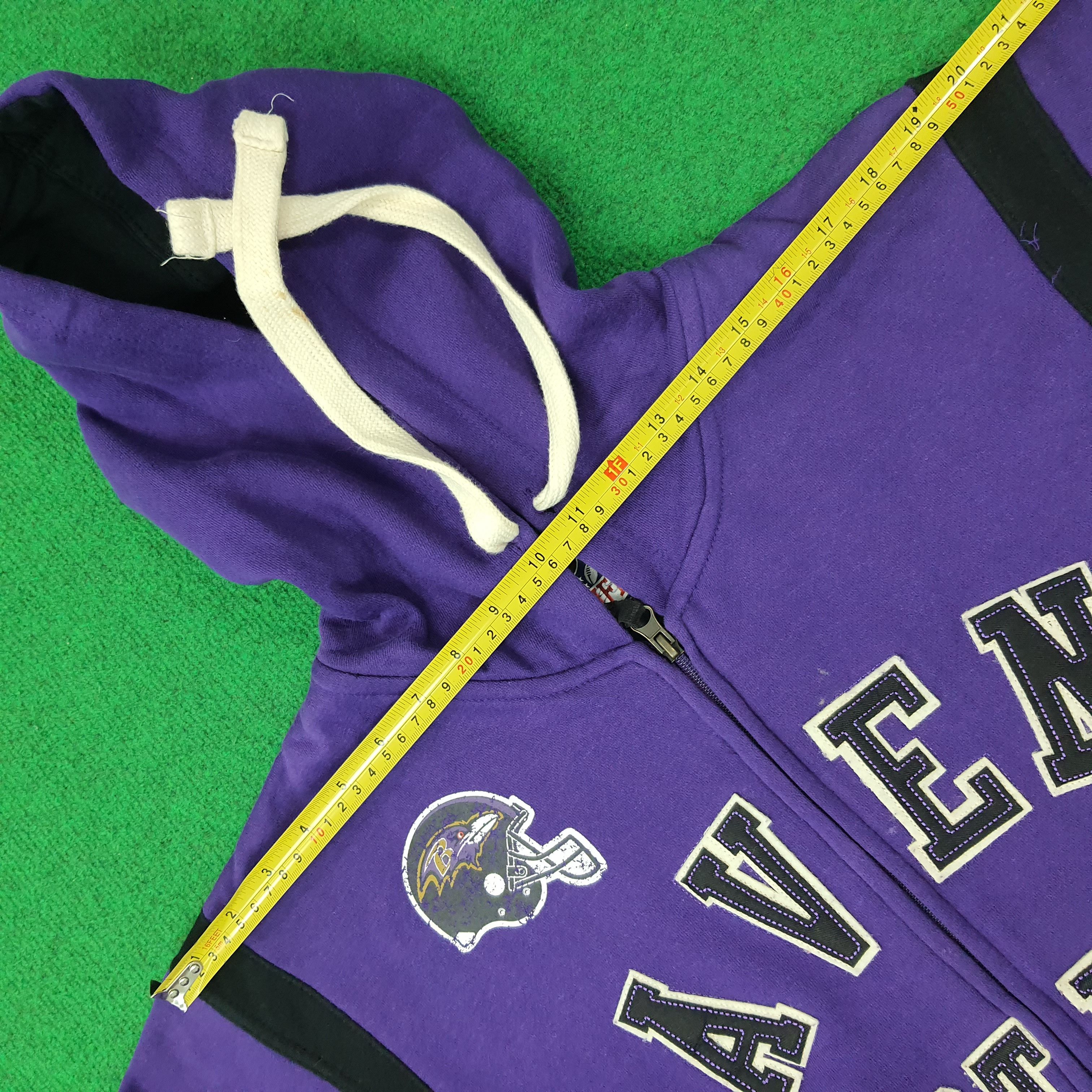 NFL Vintage NFL Ravens Football Team Zipper Hoodie C260N26 Size US M / EU 48-50 / 2 - 7 Thumbnail